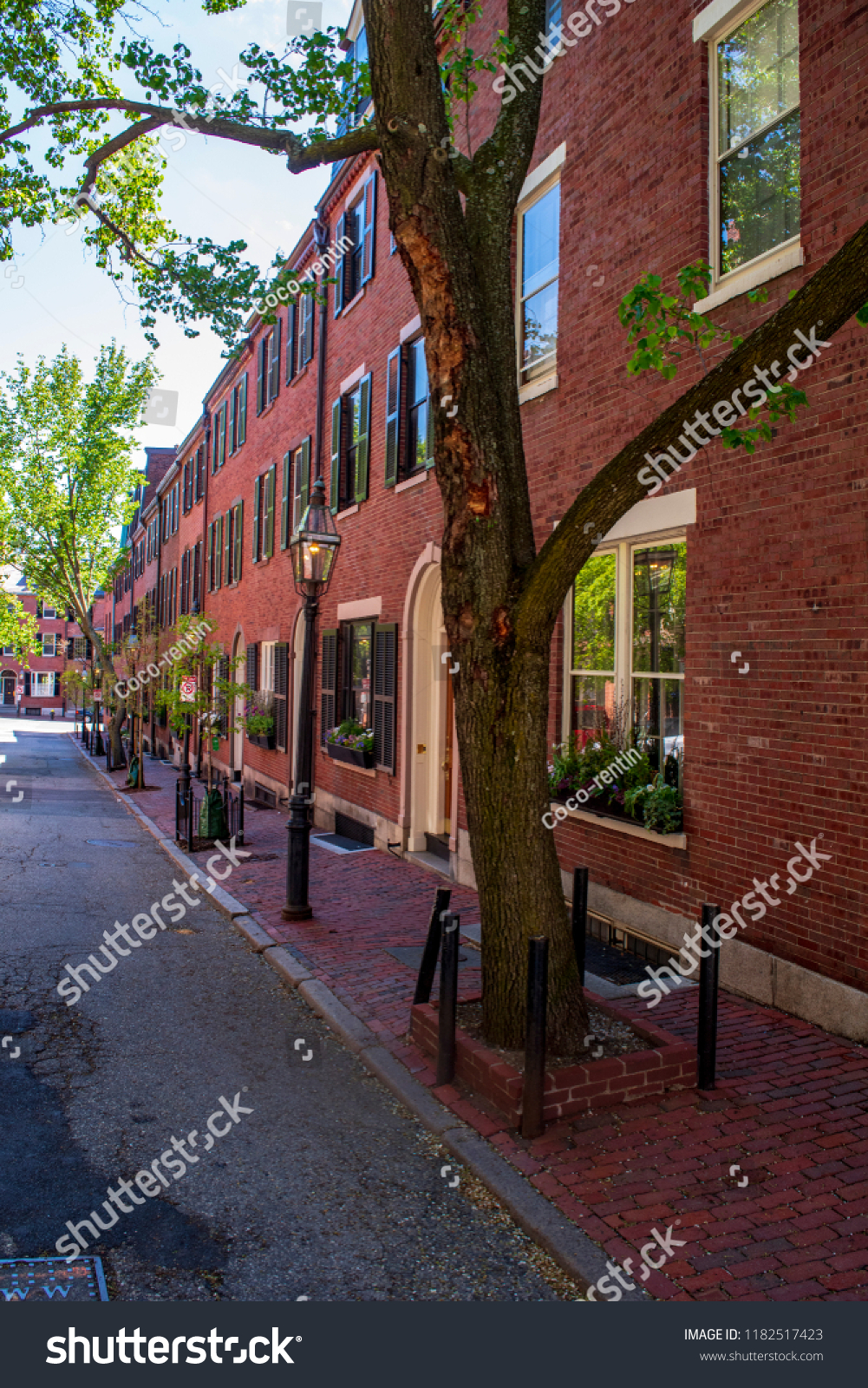 Beacon hill neighborhood in Boston Massachusetts #1182517423