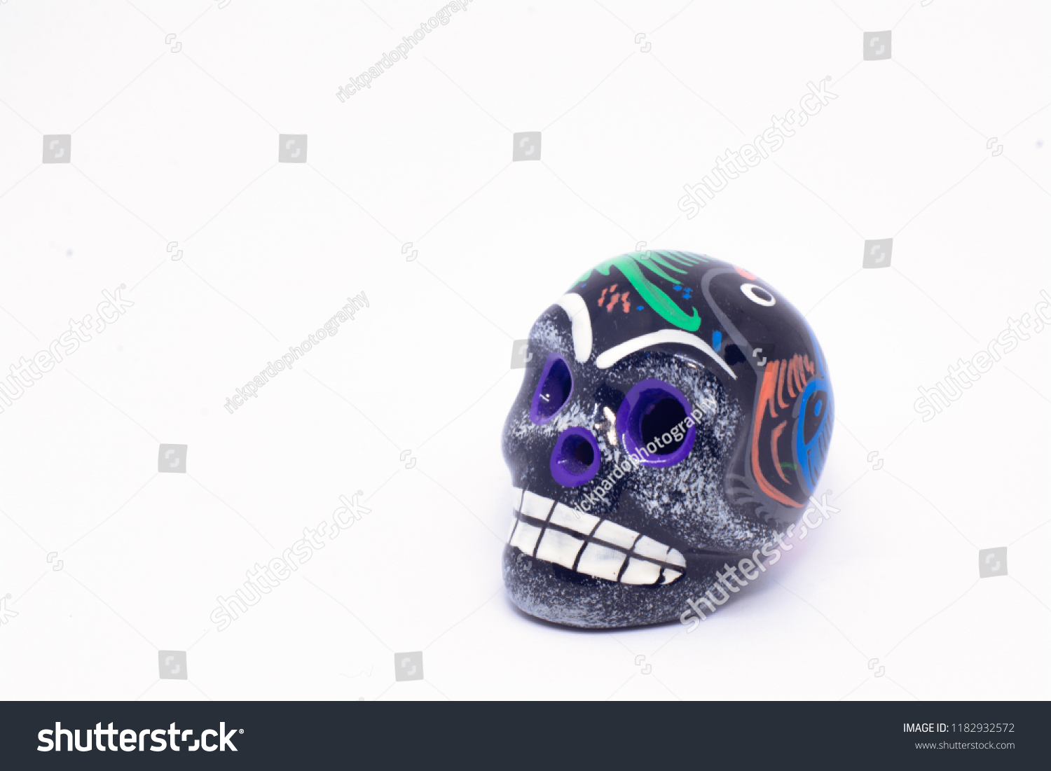 Mexican Skull in a white background #1182932572