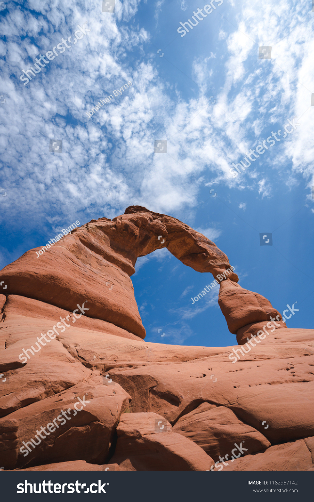 Delicate Arch from below at Arches National Park #1182957142