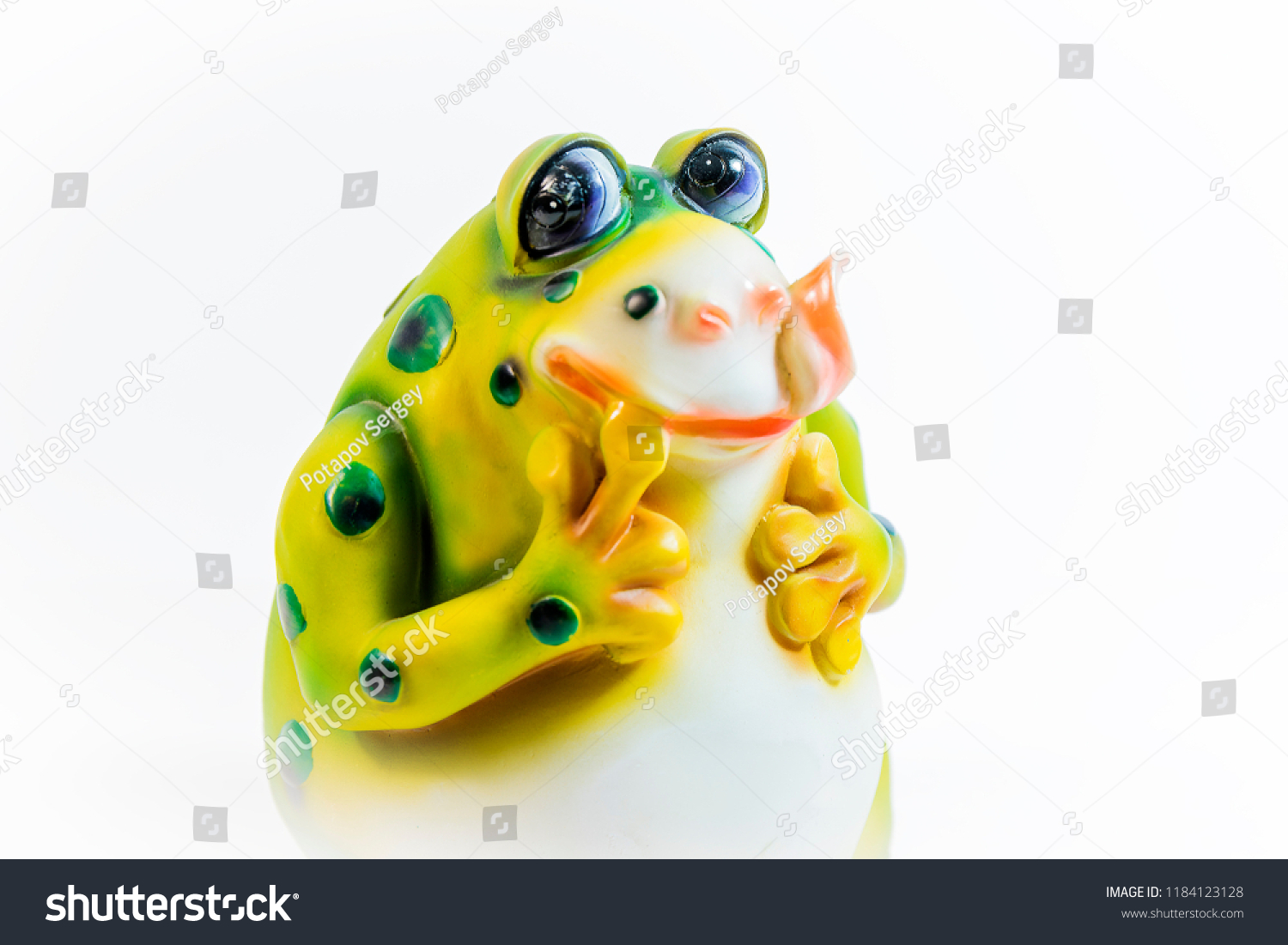 Frog figure. Decorative figure of a frog. #1184123128