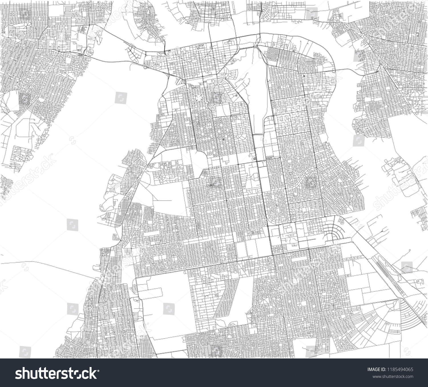 Map Of Khartoum Satellite View City Sudan Royalty Free Stock   Avopix 1185494065 