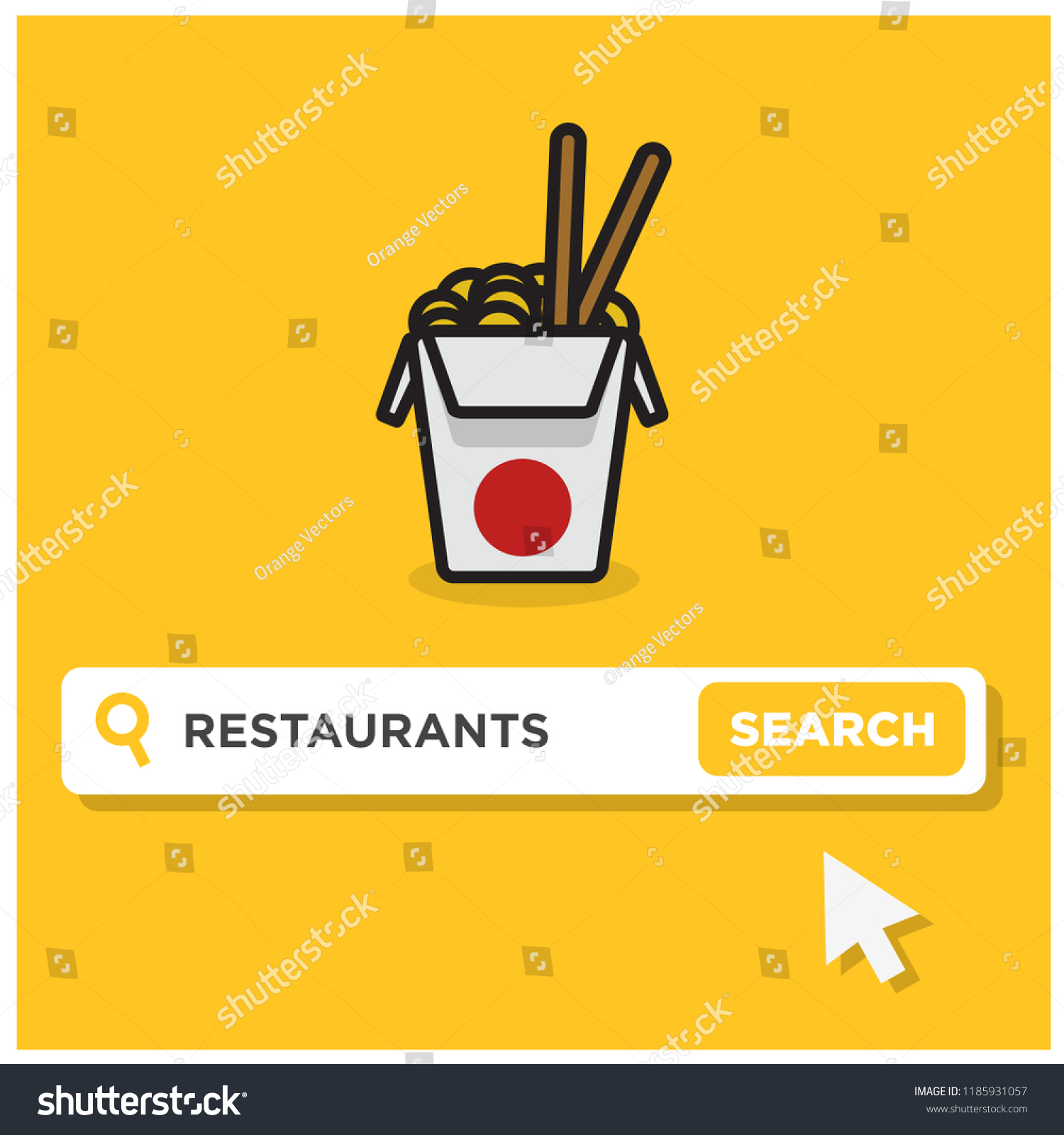 Restaurant Written In Browser Search Bar With Royalty Free Stock