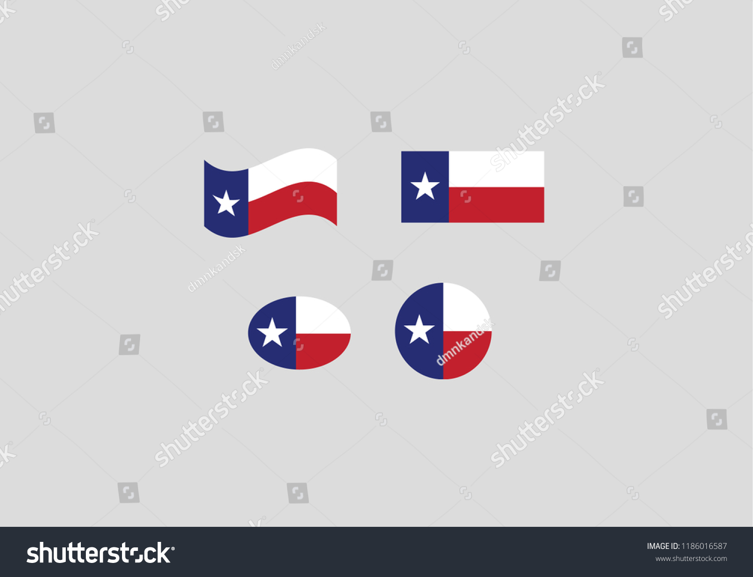 Texas state flag us emblem symbol - Royalty Free Stock Vector ...