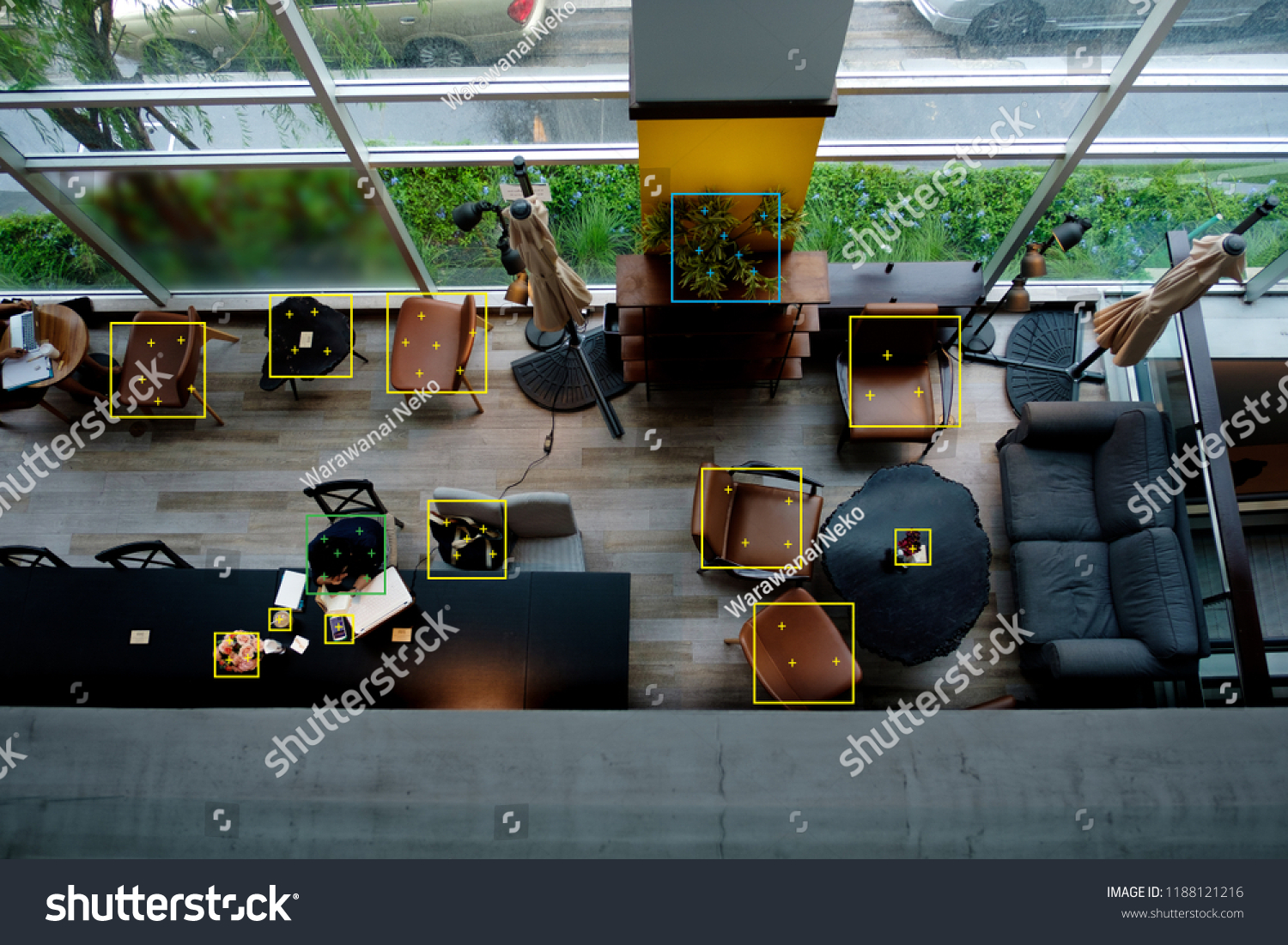 Object recognition or object detection by machine learning concept or deep learning concept. #1188121216
