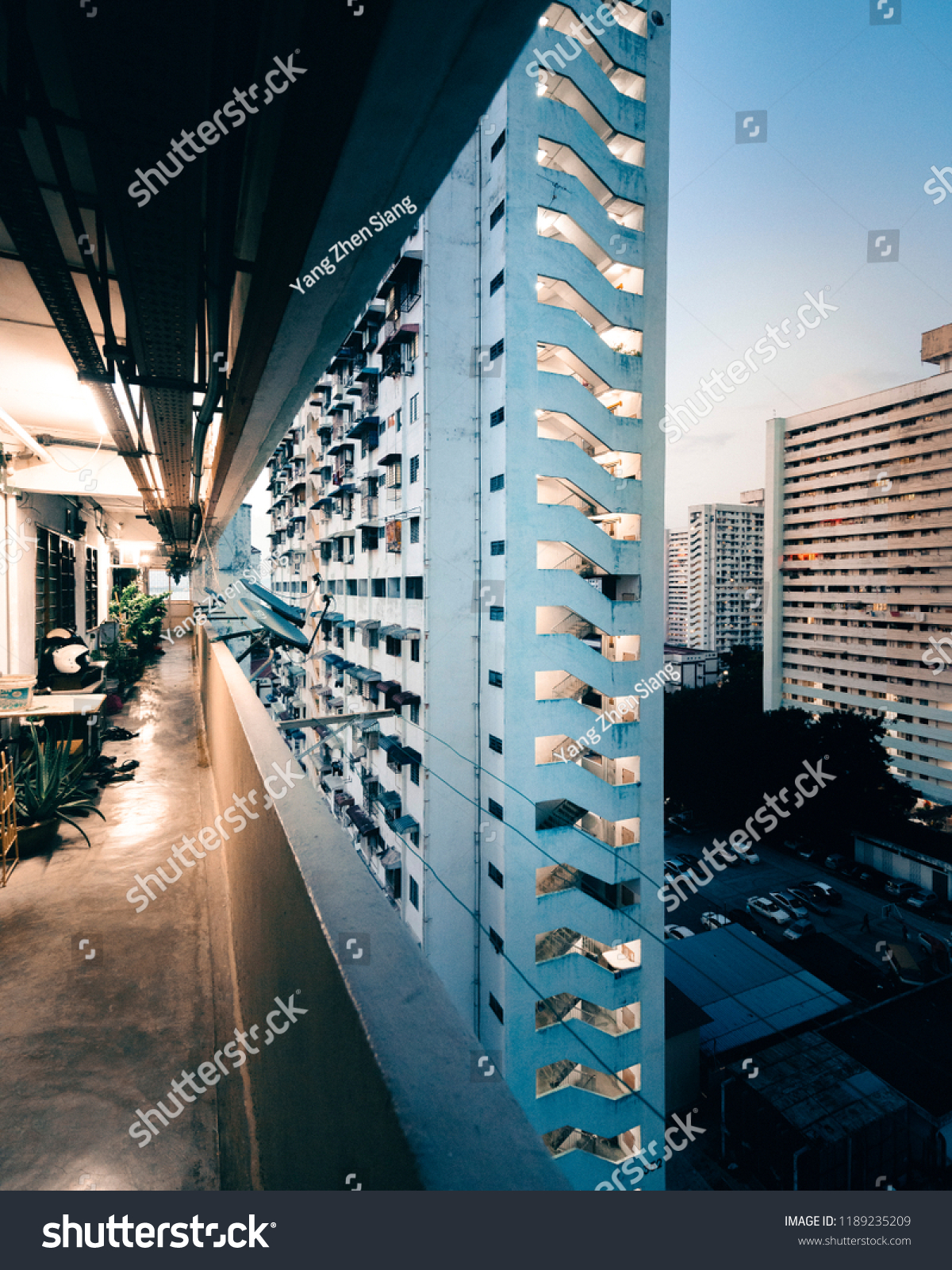 Penang, Malaysia - 26 August 2018: Housing Estate in George Town #1189235209