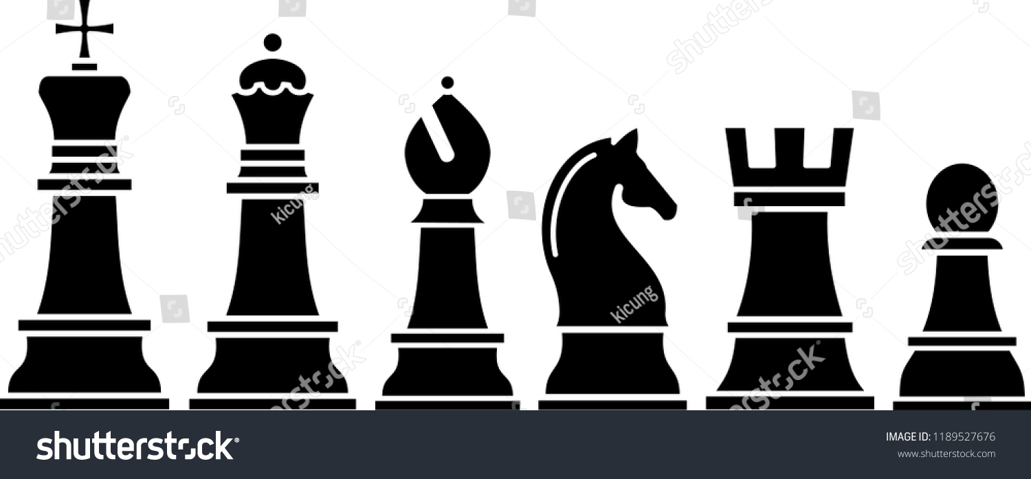 black chess icon - Royalty Free Stock Vector 1189527676 - Avopix.com