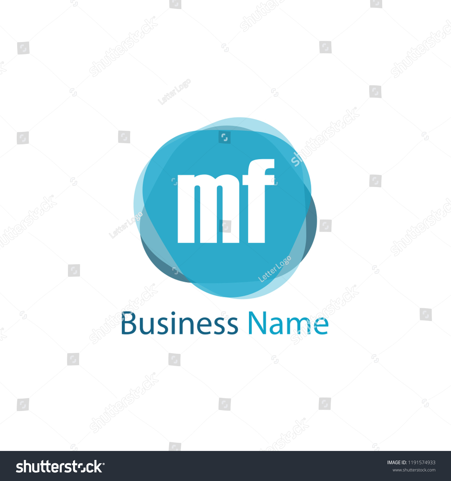 Initial Letter MF Logo Template Design - Royalty Free Stock Vector ...