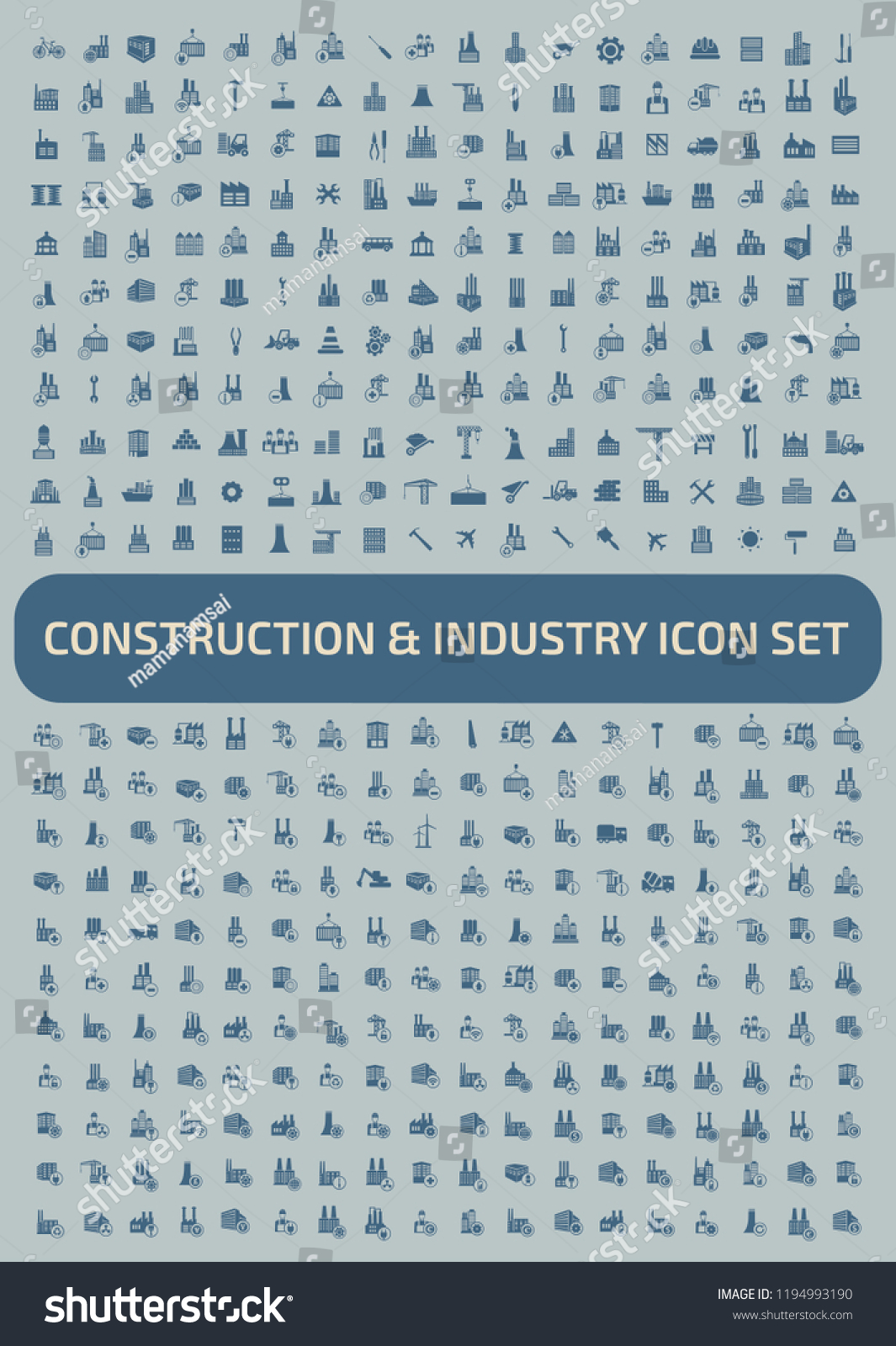 Construction vector icon set #1194993190