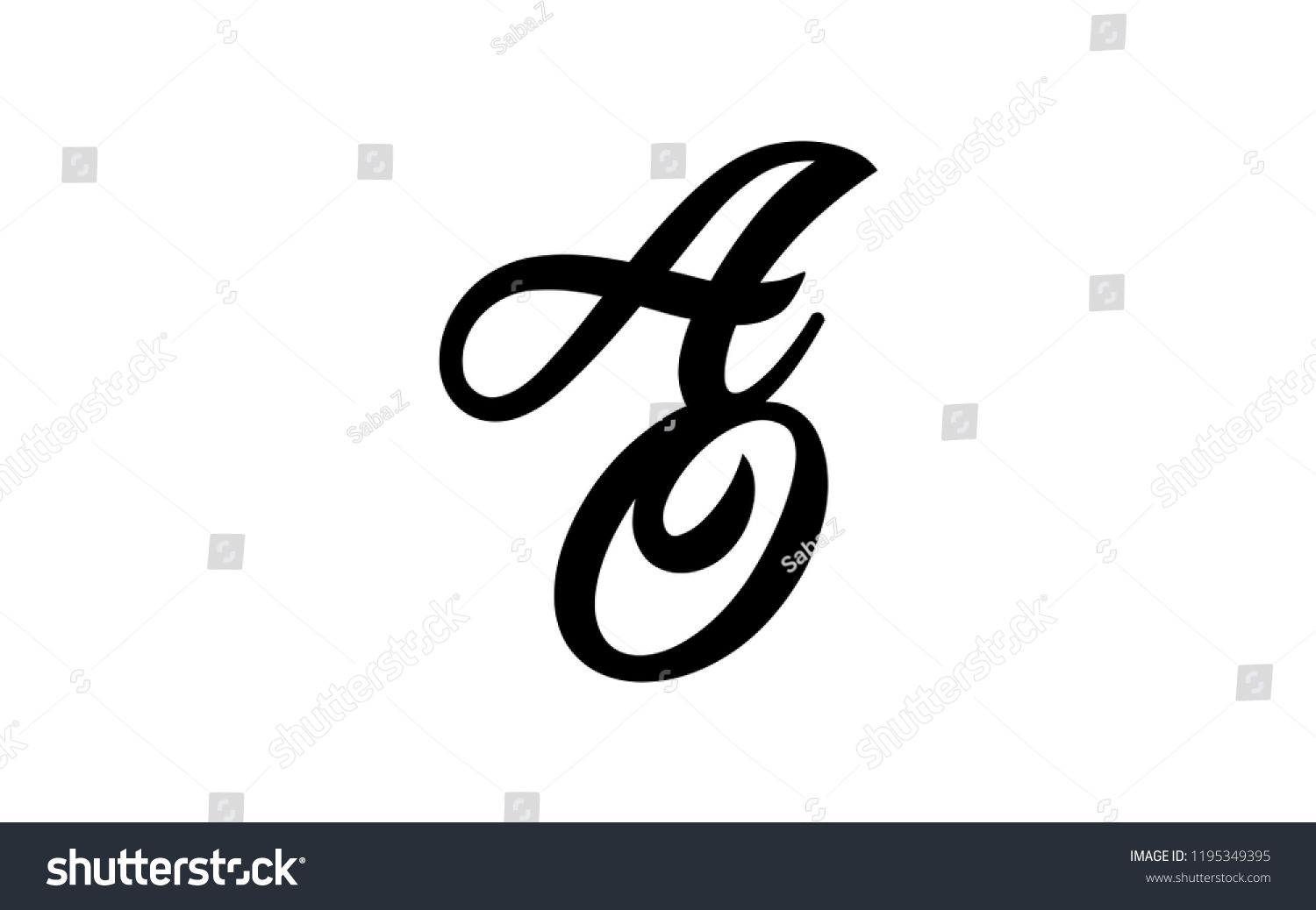 A and O initials - Royalty Free Stock Vector 1195349395 - Avopix.com