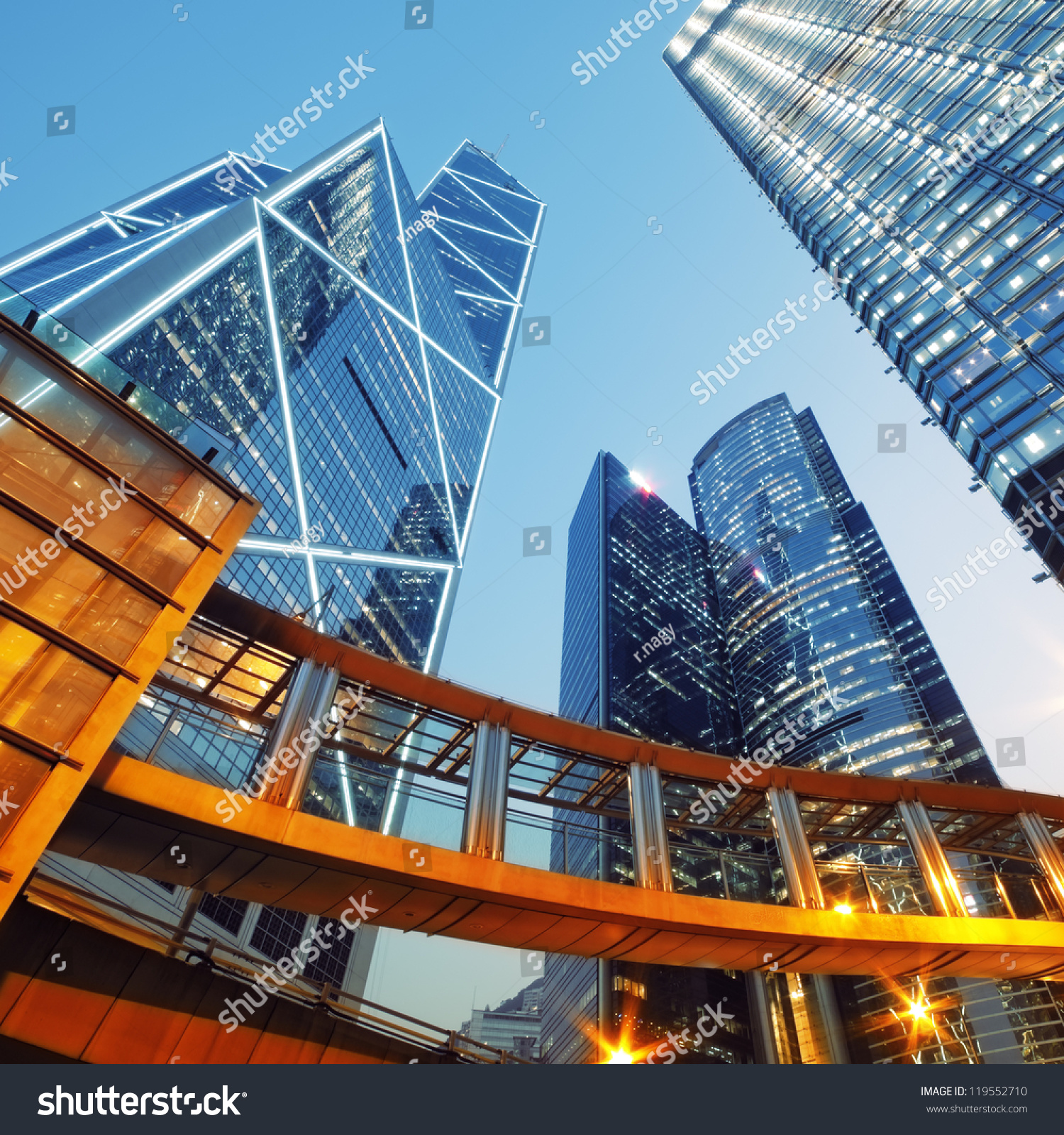 Modern office buildings in Central Hong Kong. #119552710