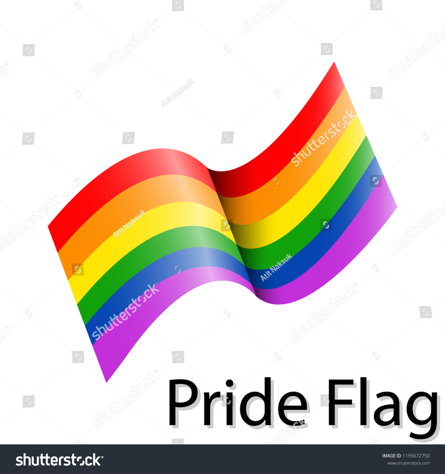 Lgbt Pride Flag Or Rainbow Pride Flag Include Of Royalty Free Stock Vector 1195672750 7418