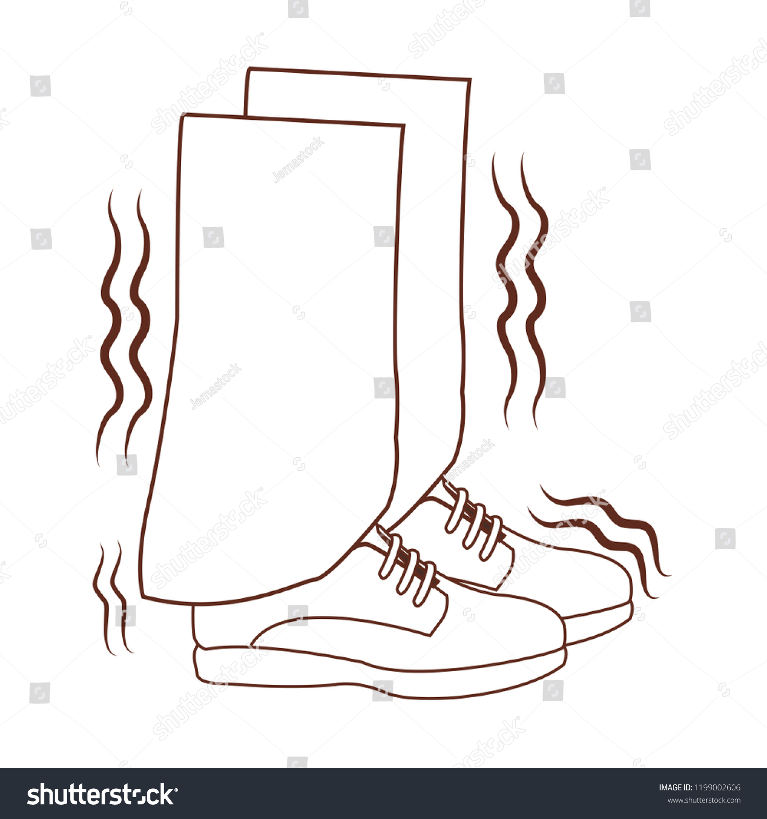 Alzheimer shaking legs - Royalty Free Stock Vector 1199002606 - Avopix.com