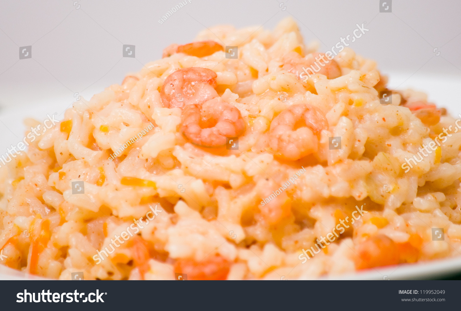 Plate of Shrimps Risotto #119952049