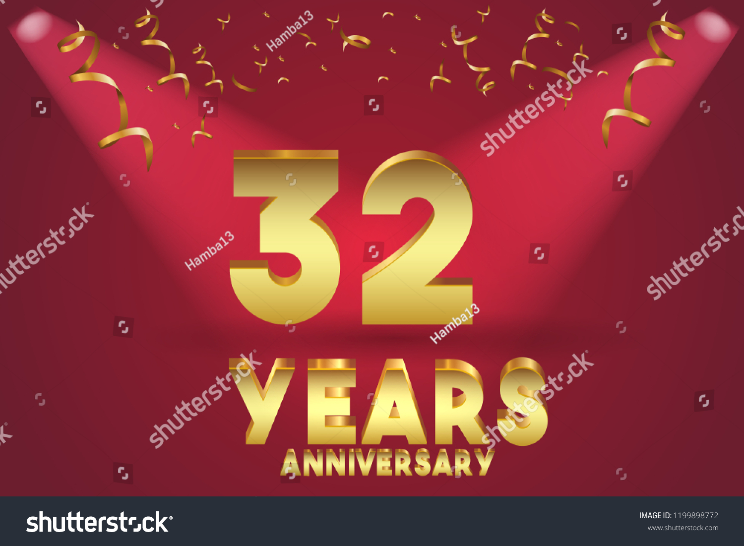 32th Anniversary numbers. background for - Royalty Free Stock Vector ...