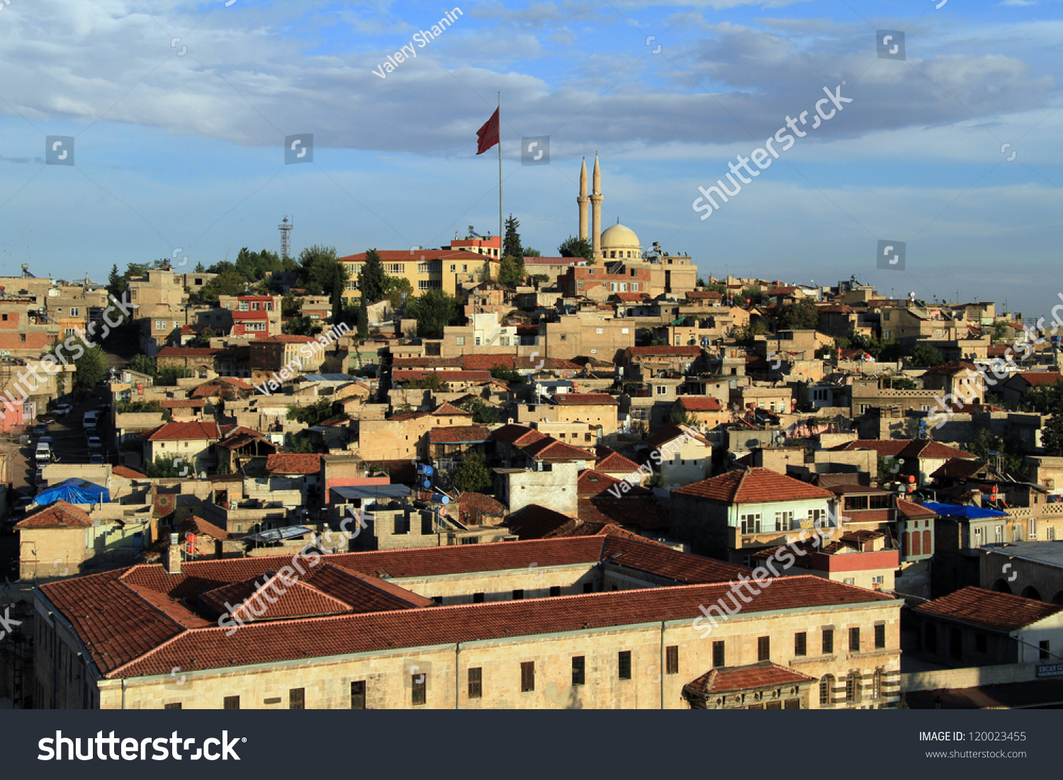 Buildings on the hill in the center of Gaziantep, Turkey #120023455