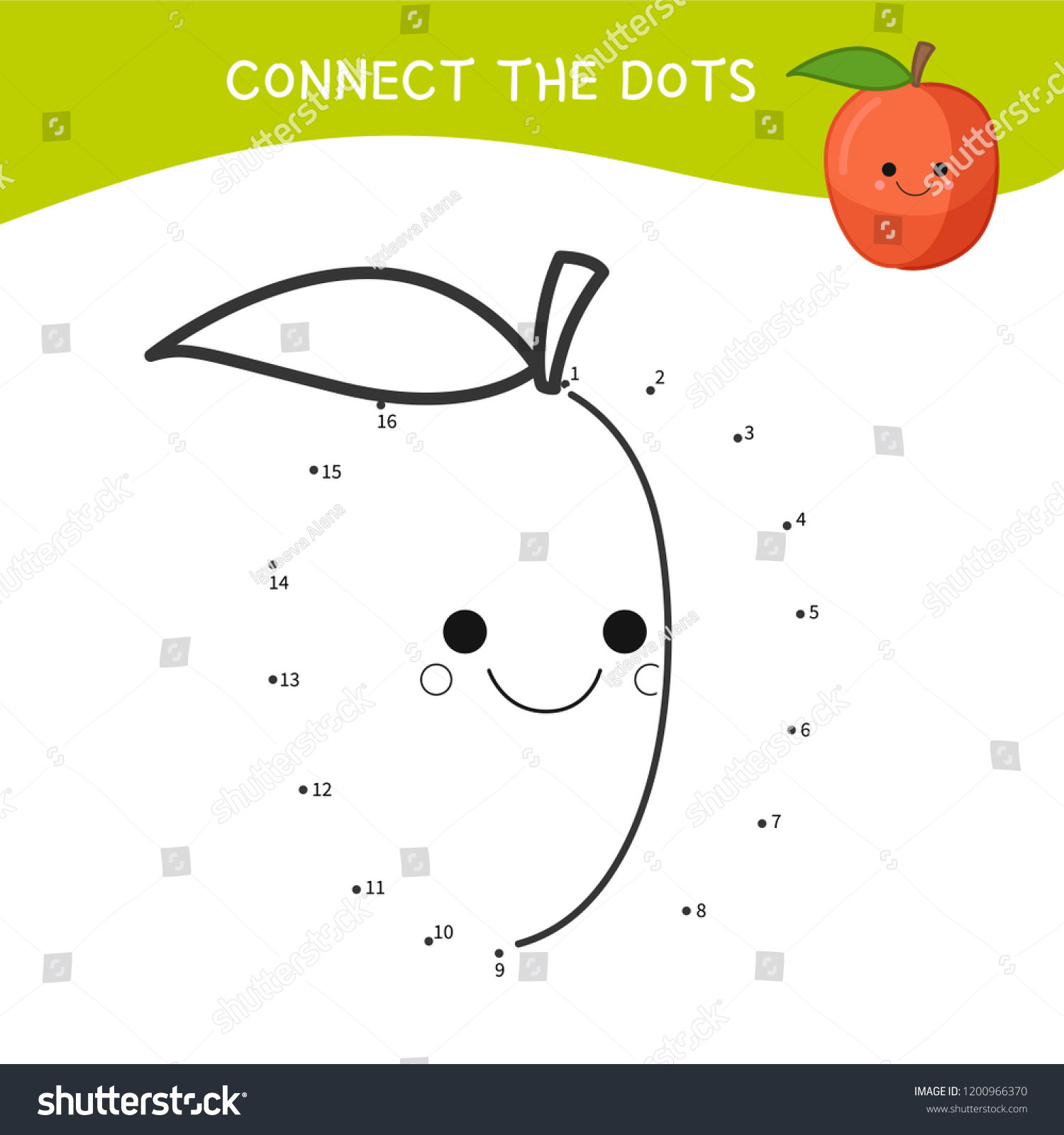 Educational game for kids. Dot to dot game for - Royalty Free Stock ...