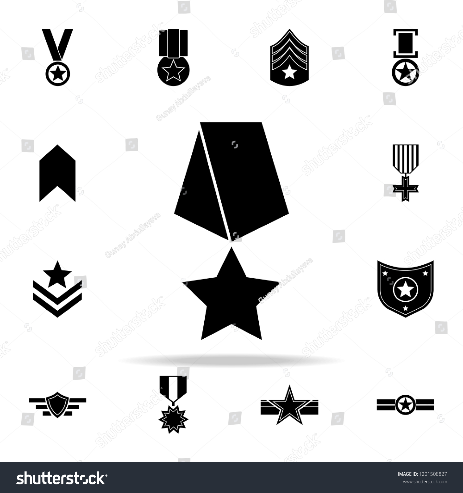 Military Medal Icon. Army Icons Universal Set - Royalty Free Stock 