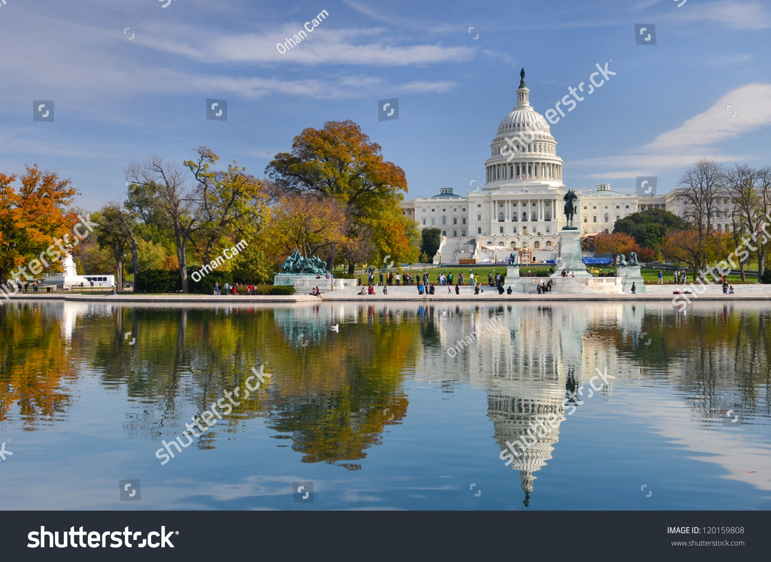 US Capitol Building in Autumn - Washington DC United States #120159808