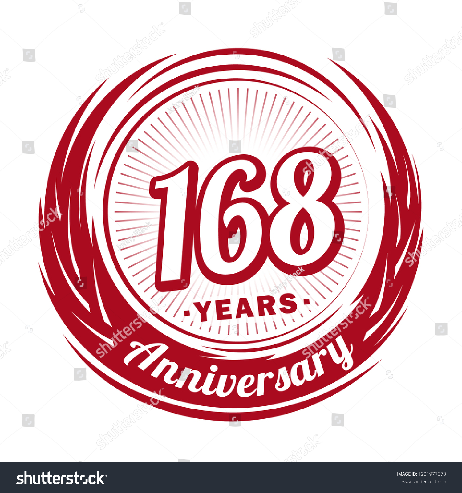 168 years anniversary. Anniversary logo design. - Royalty Free Stock ...