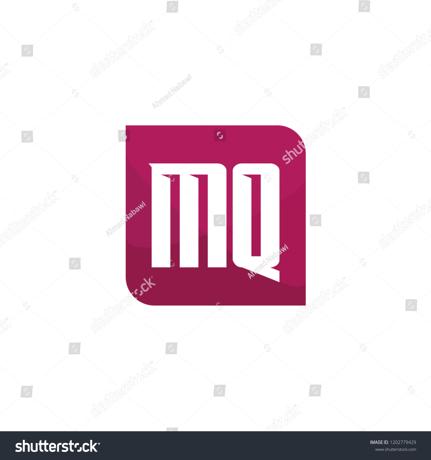 Initial Letter Logo MQ Template Design - Royalty Free Stock Vector ...