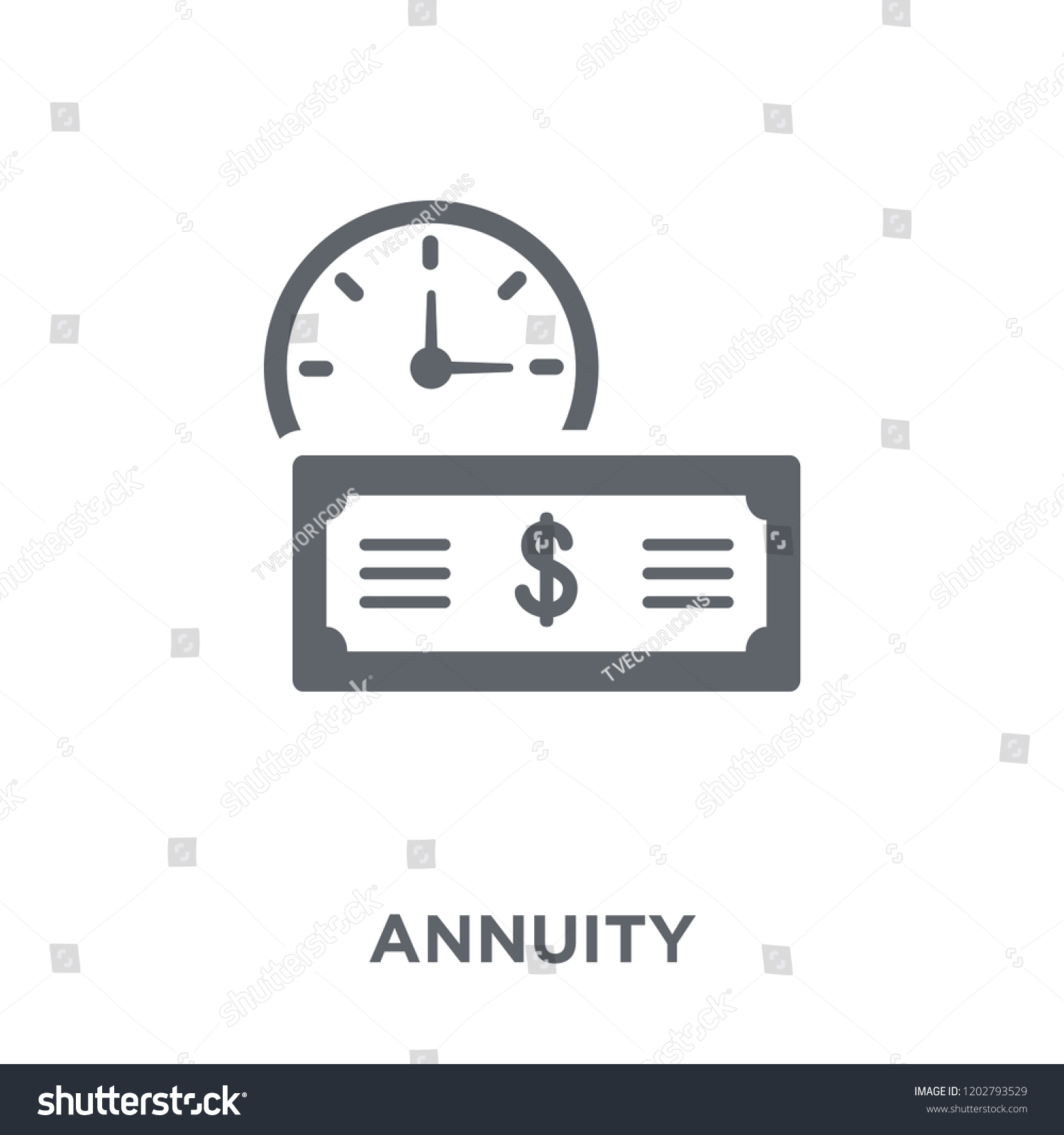 Annuity Icon. Annuity Design Concept From - Royalty Free Stock Vector ...