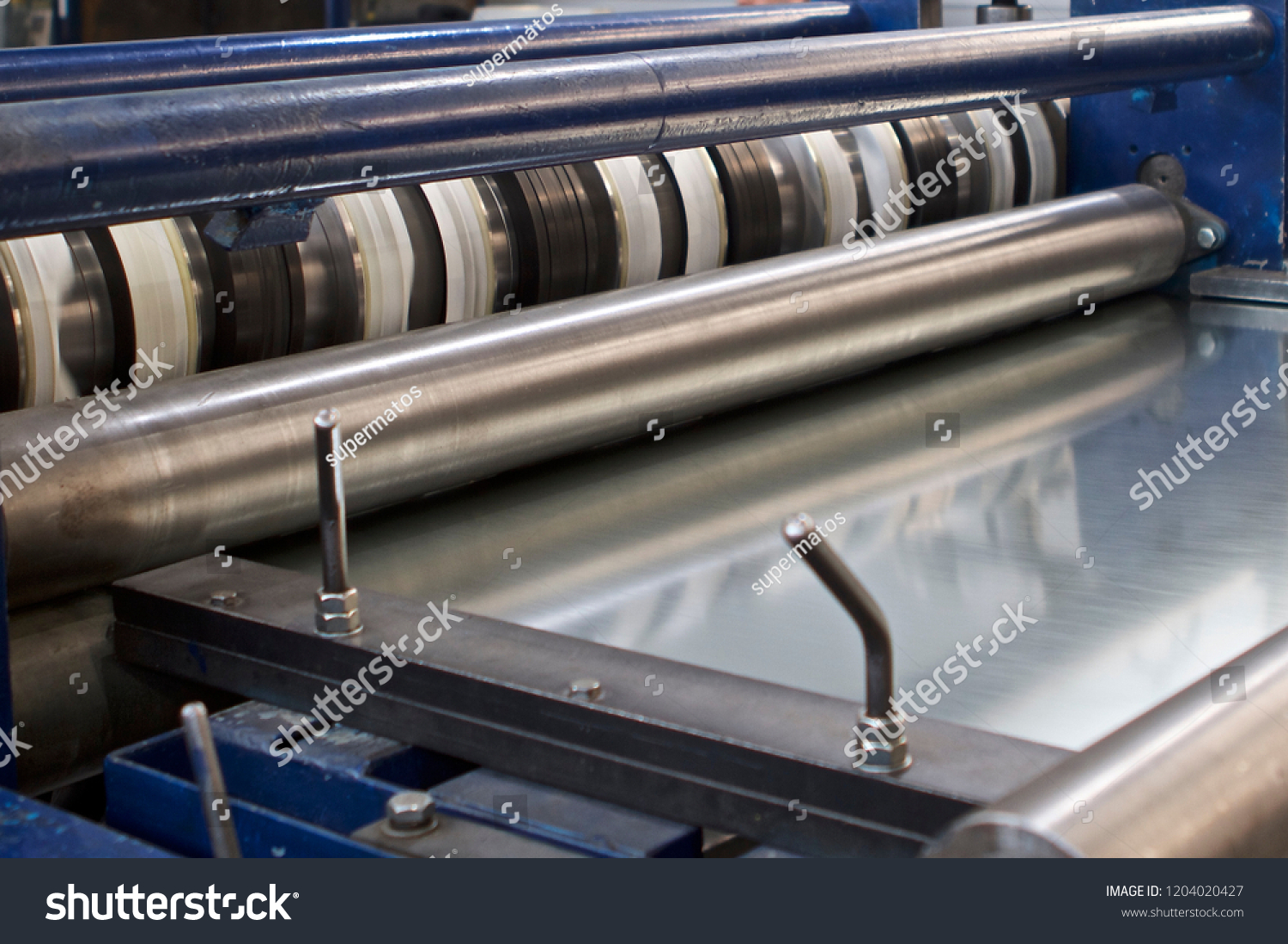 Elements of various sections of the galvanized steel processing line in rolls, manufacturing #1204020427