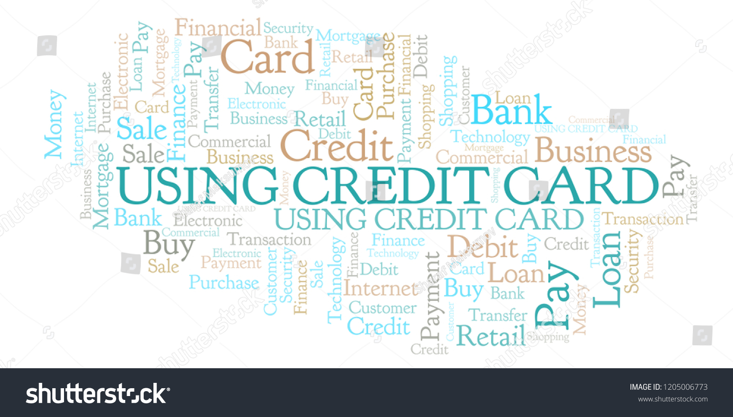 Using Credit Card word cloud. - Royalty Free Stock Photo 1205006773 ...