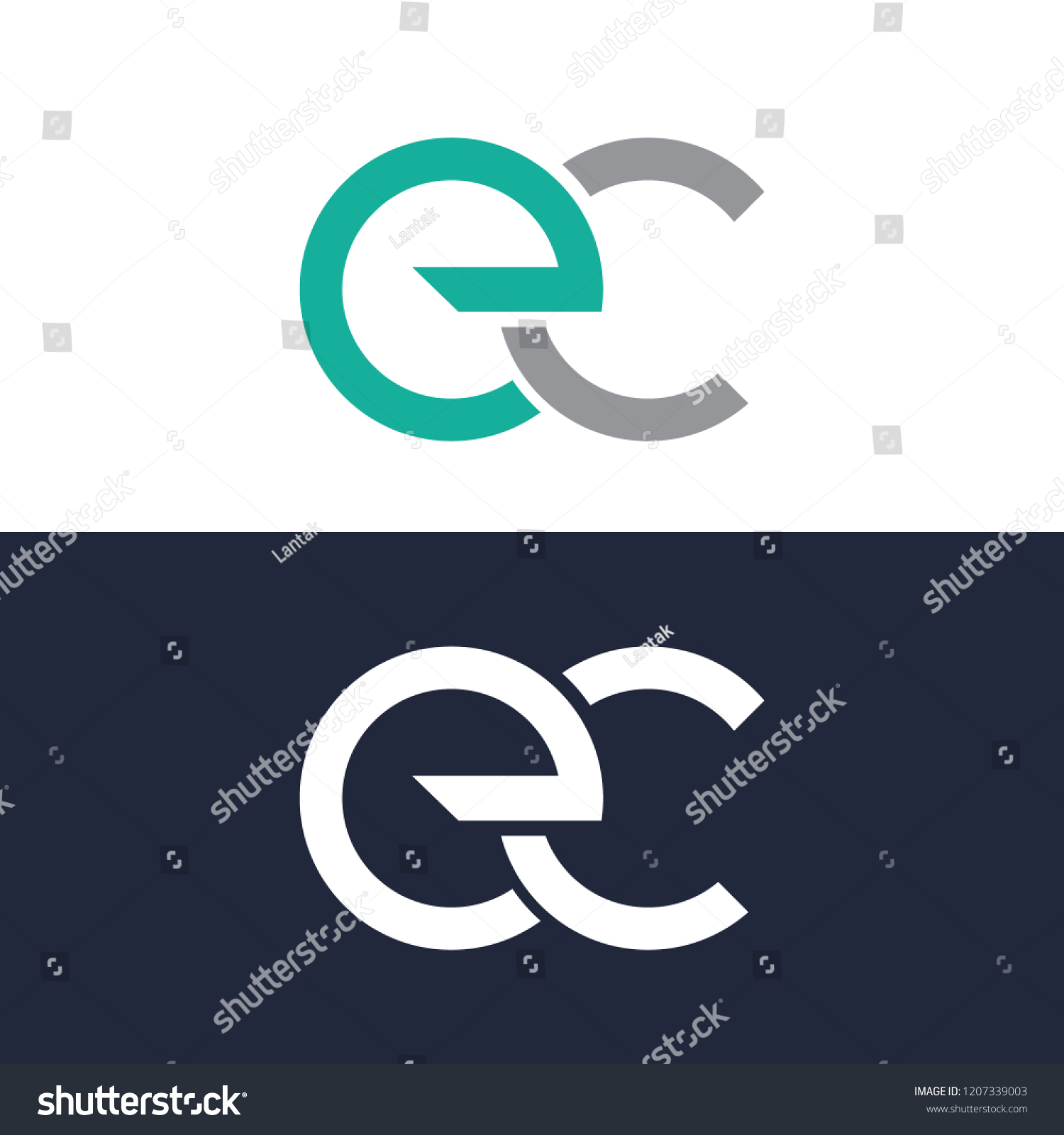 Letter EC, Template logo, ...EC logo gradient - Royalty Free Stock ...