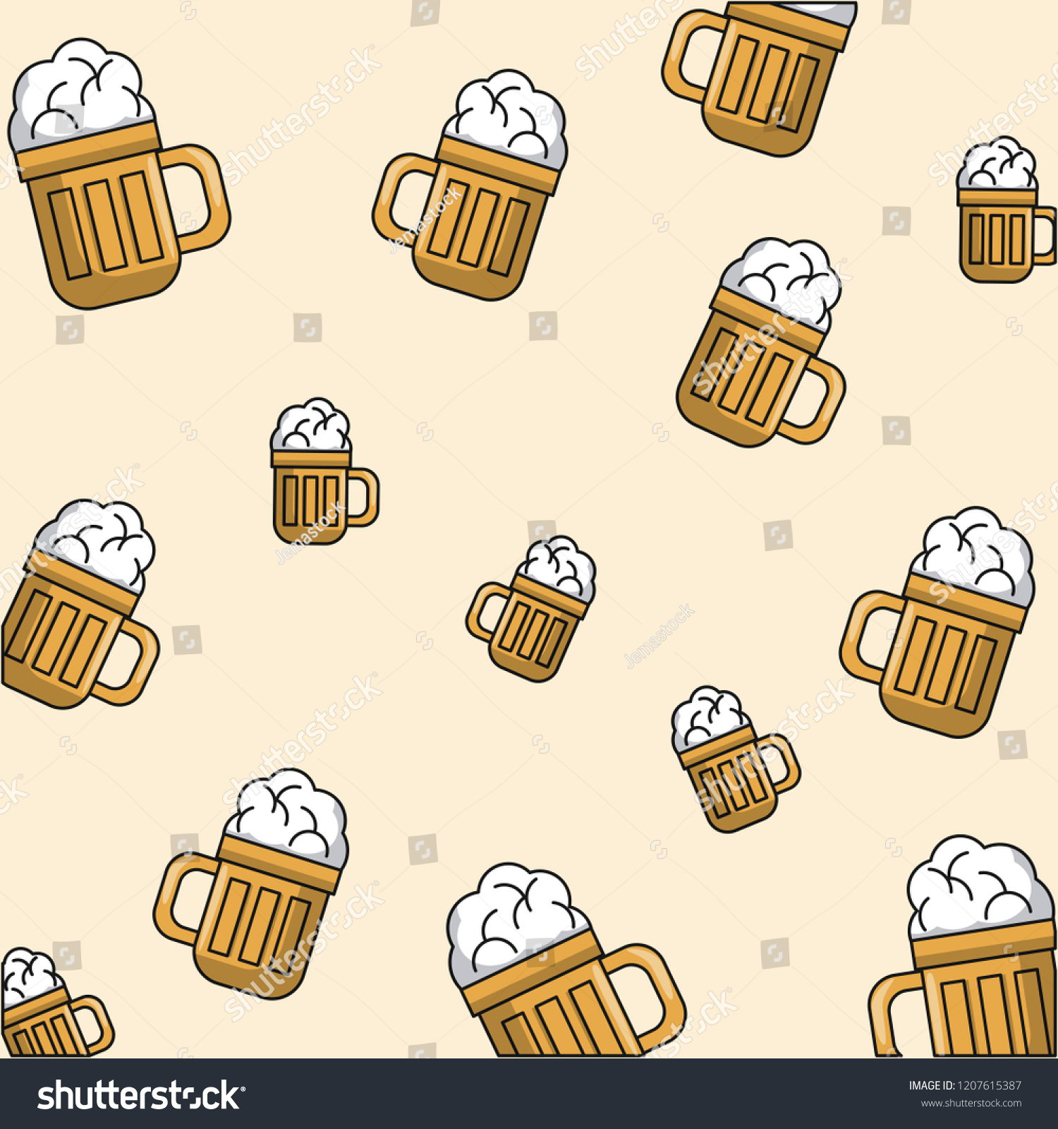 drink pattern theme wallpaper - Royalty Free Stock Vector 1207615387 ...