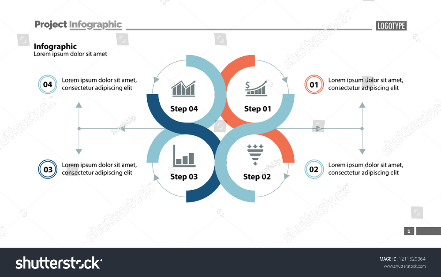 Four Step Process Chart Design Element Of Chart Royalty Free Stock Vector 1211529064 7122