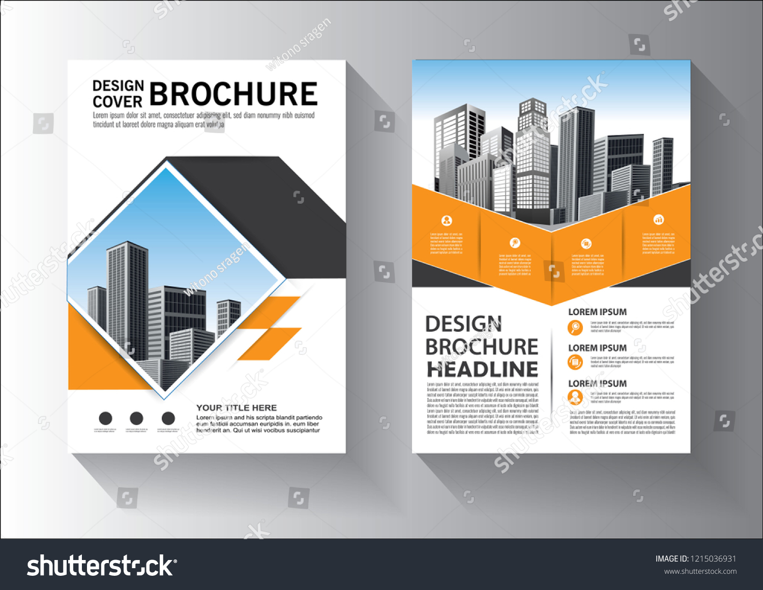 flyer template design for report or brochure - Royalty Free Stock ...