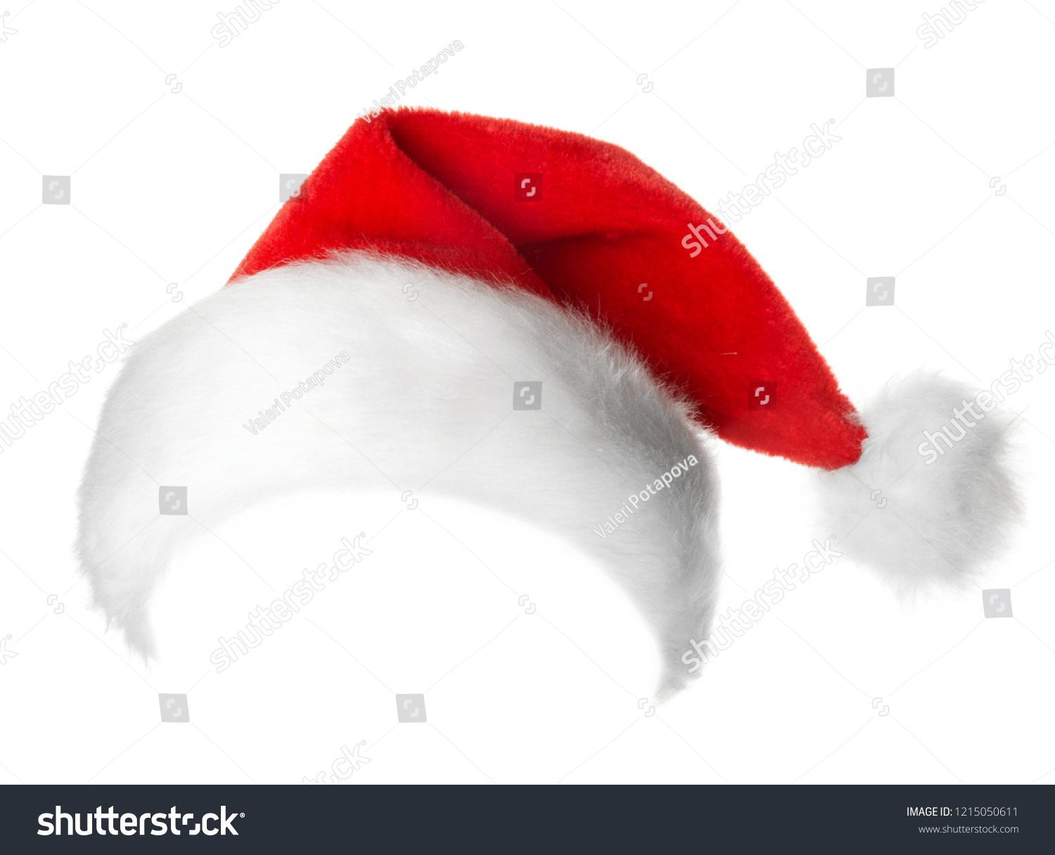 Santa Claus red hat isolated on white background

 #1215050611