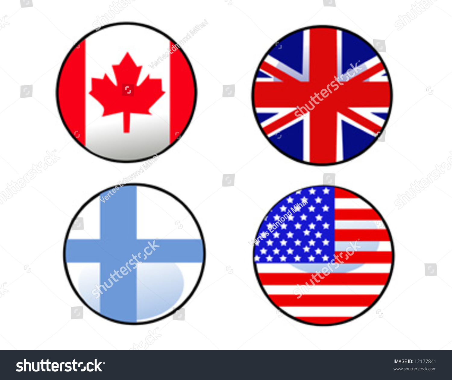 maps and flags from countries - Royalty Free Stock Vector 12177841 ...