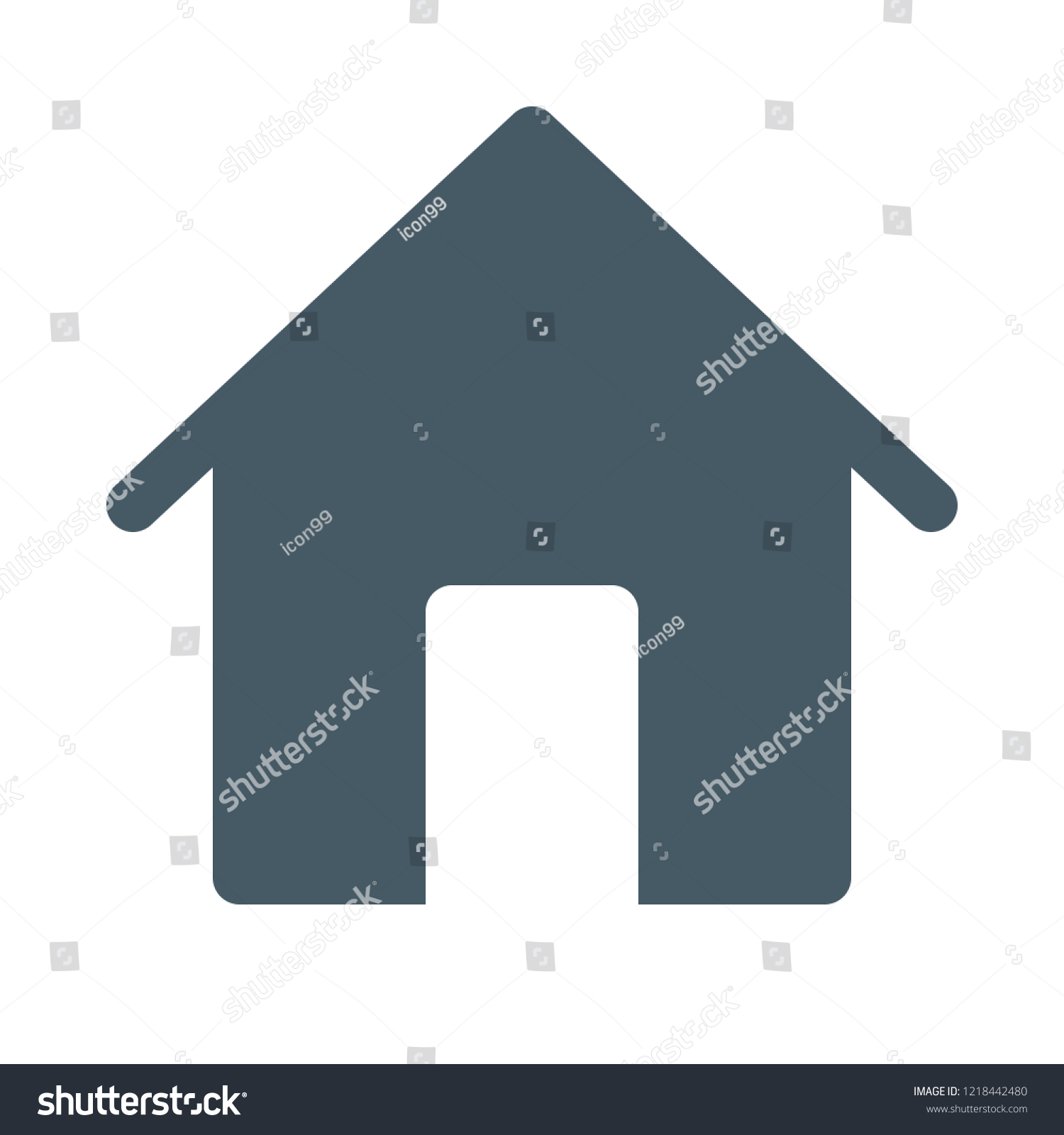 Home, residential place - Royalty Free Stock Vector 1218442480 - Avopix.com