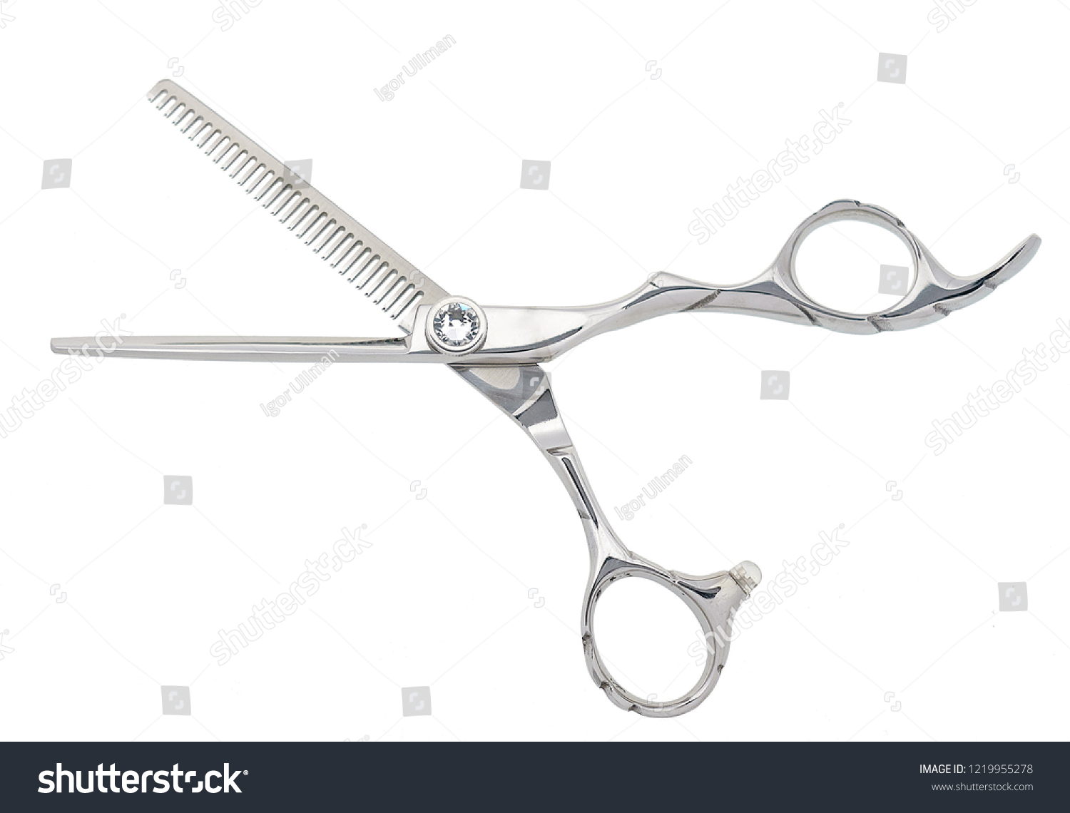 Open thin thinning scissors #1219955278