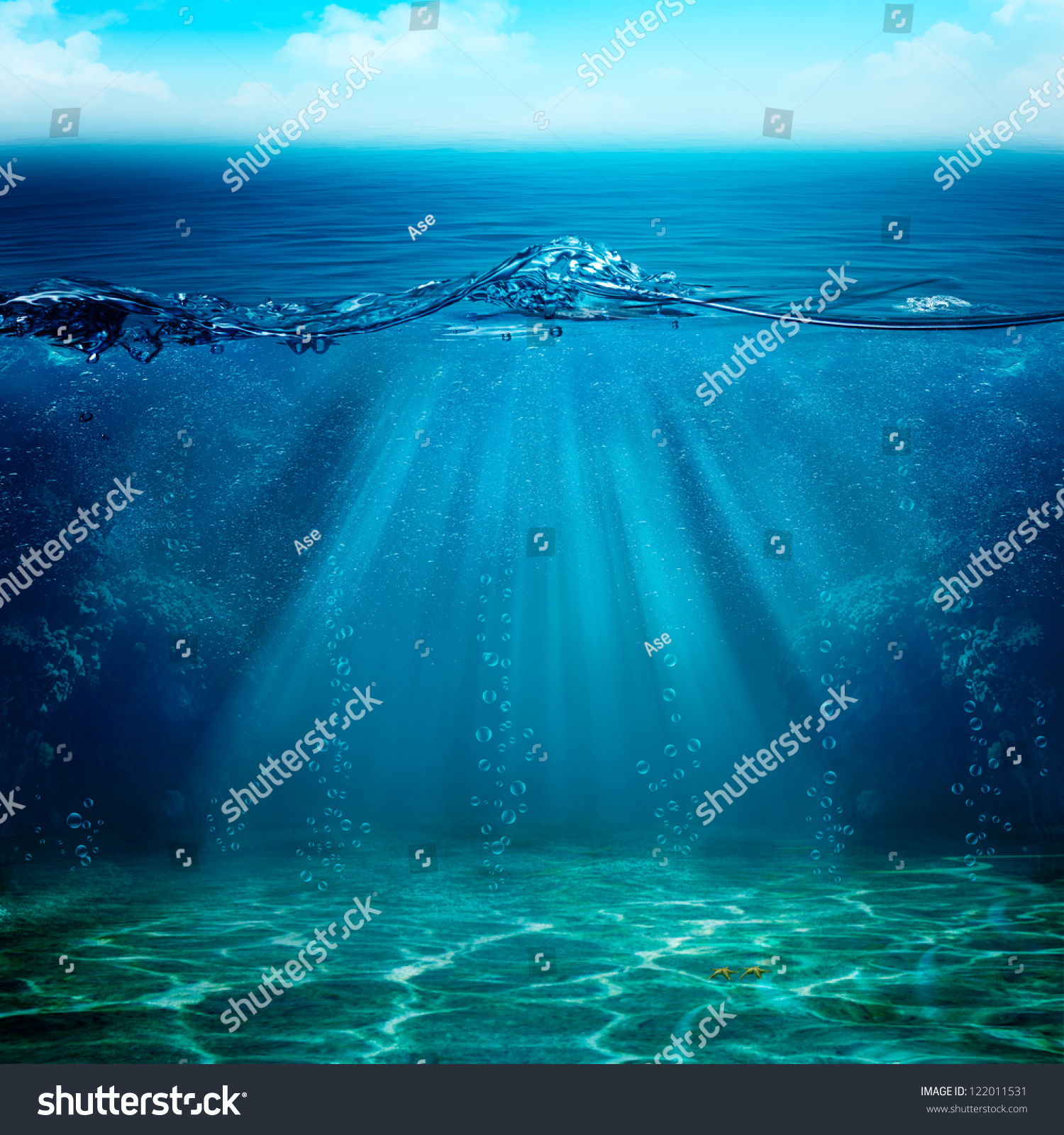 Abstract underwater backgrounds for your design #122011531