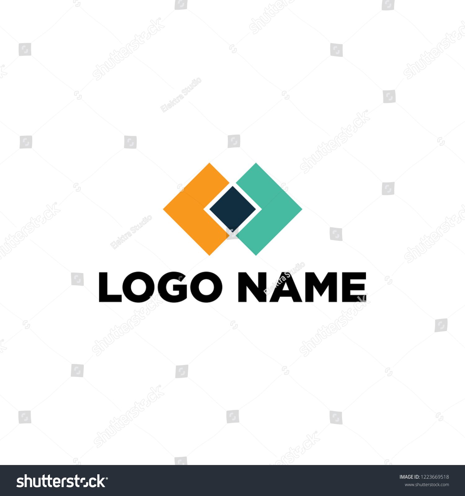 Financial logo. meida logo - Royalty Free Stock Vector 1223669518 ...