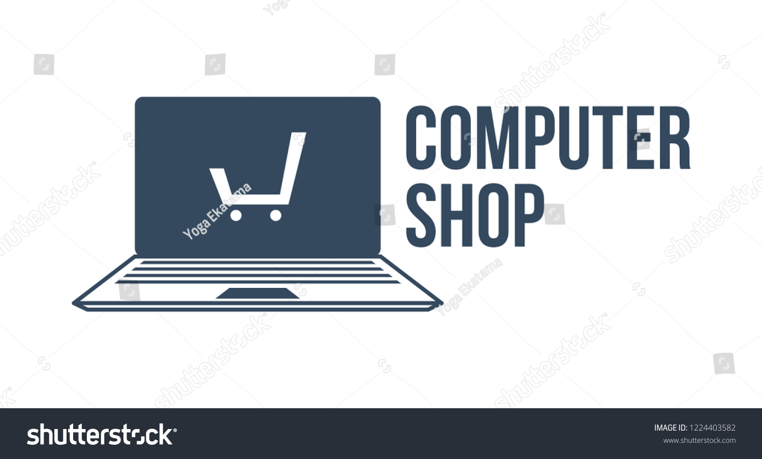 Computer shop logo template for your need - Royalty Free Stock Vector ...