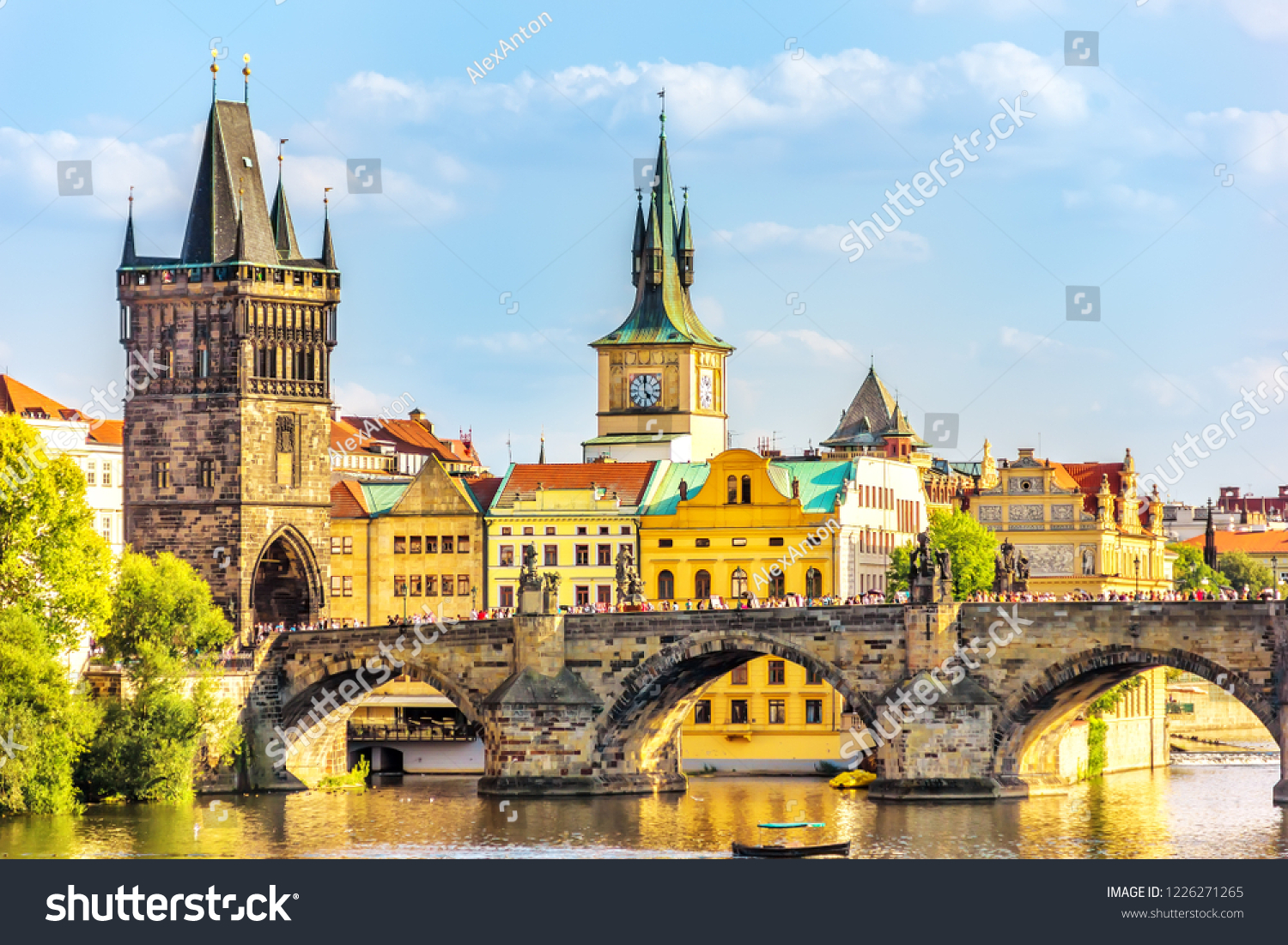 Charles Bridge, Old Town Bridge Tower and the Old Town Hall, Prague #1226271265