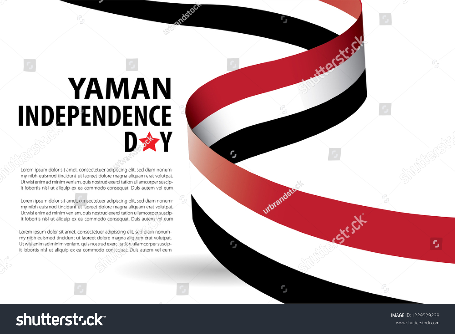 Yaman Independence Day Background Banner - Royalty Free Stock Vector ...