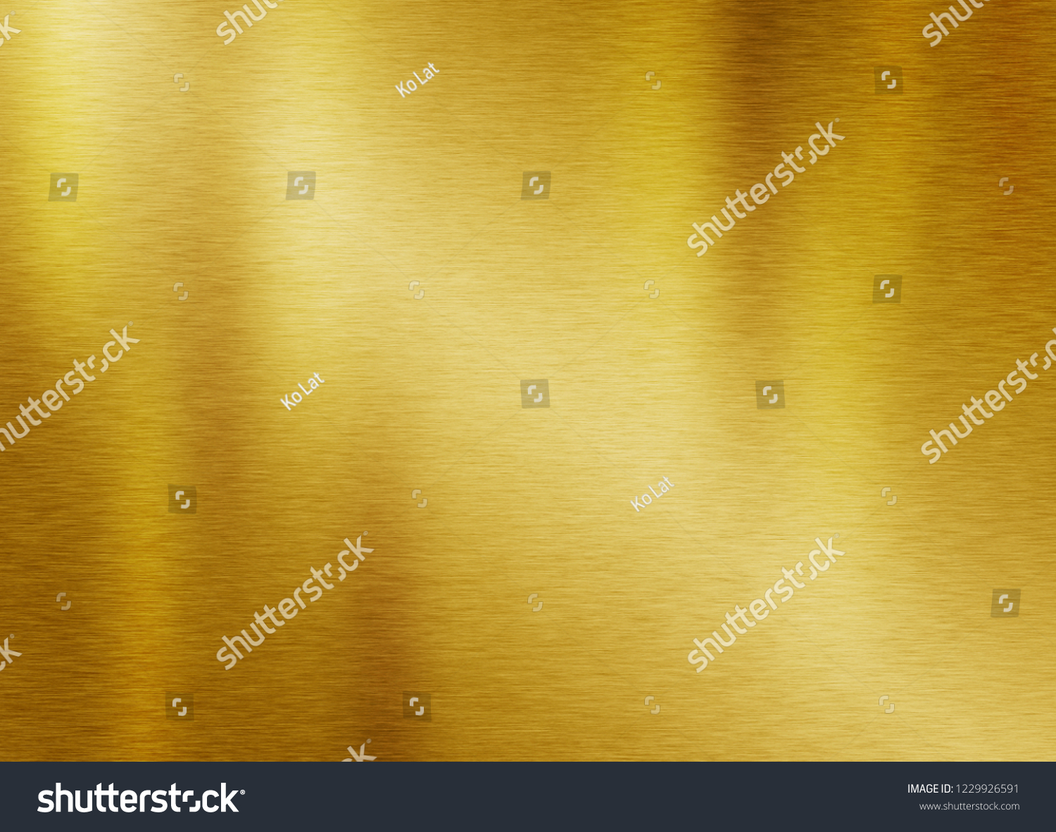 Gold metal texture background or yellow steel plate surface #1229926591