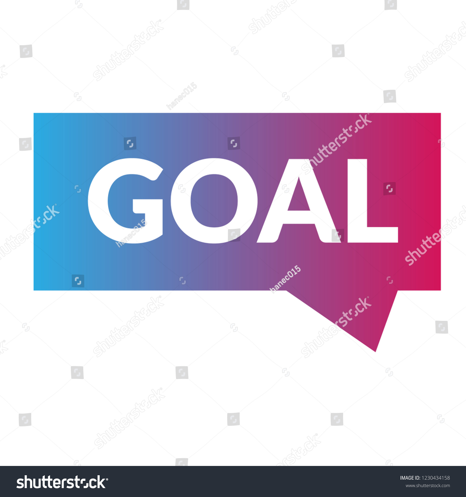 Goal Signlabel Goal Speech Bubble Goal Tag Royalty Free Stock