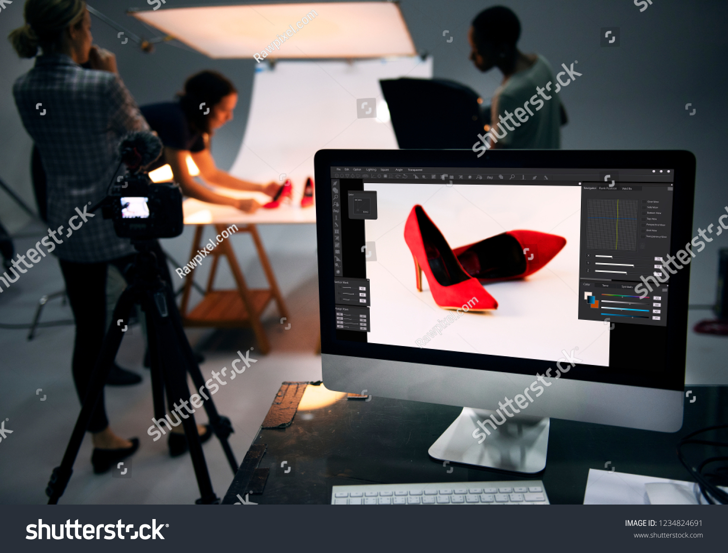 Product photography shoot of shoes #1234824691