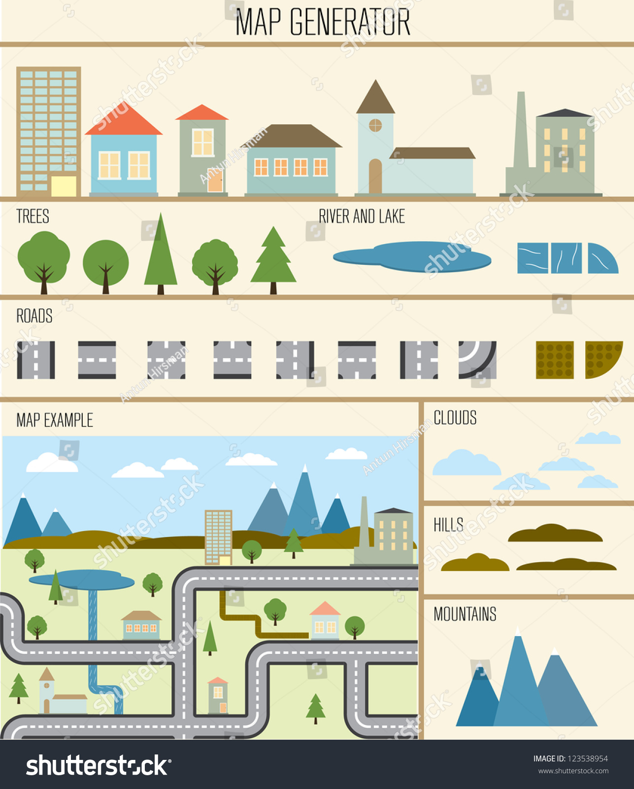 Map Generator Vector Illustration Design Royalty Free Stock Vector   Avopix 123538954 