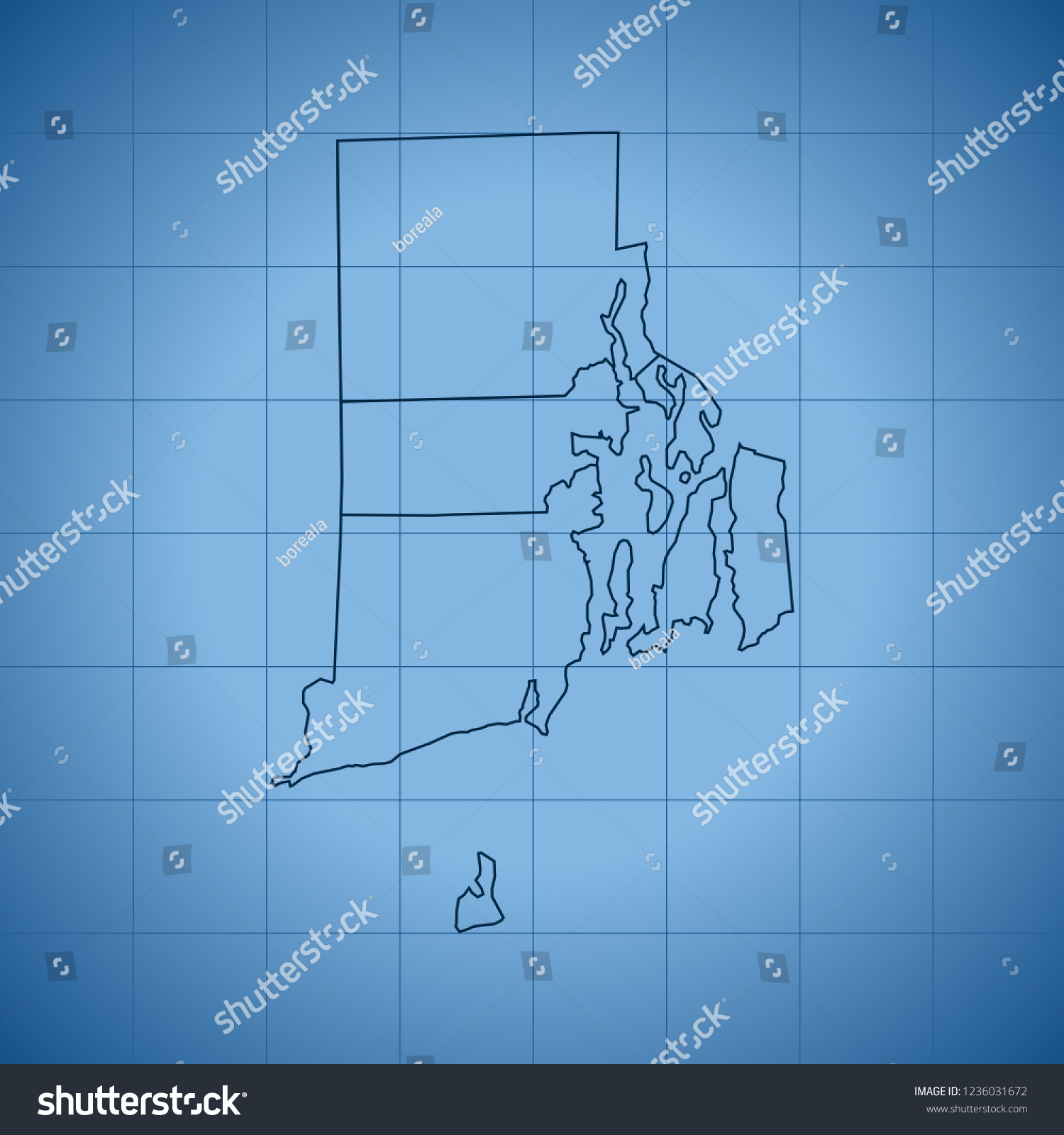 map of Rhode Island #1236031672