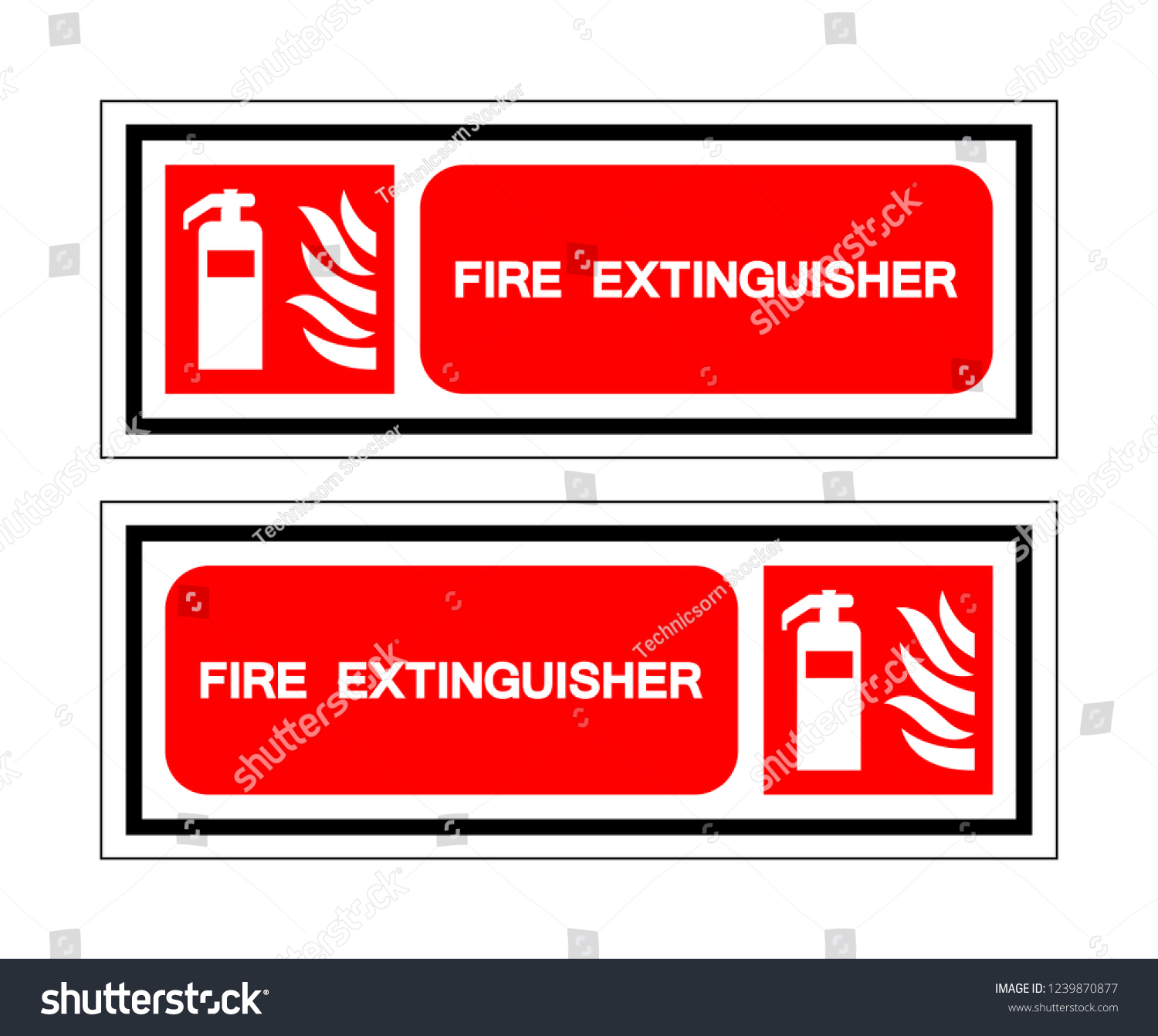 Fire Extinguisher Symbol Sign Vector Royalty Free Stock Vector 1239870877