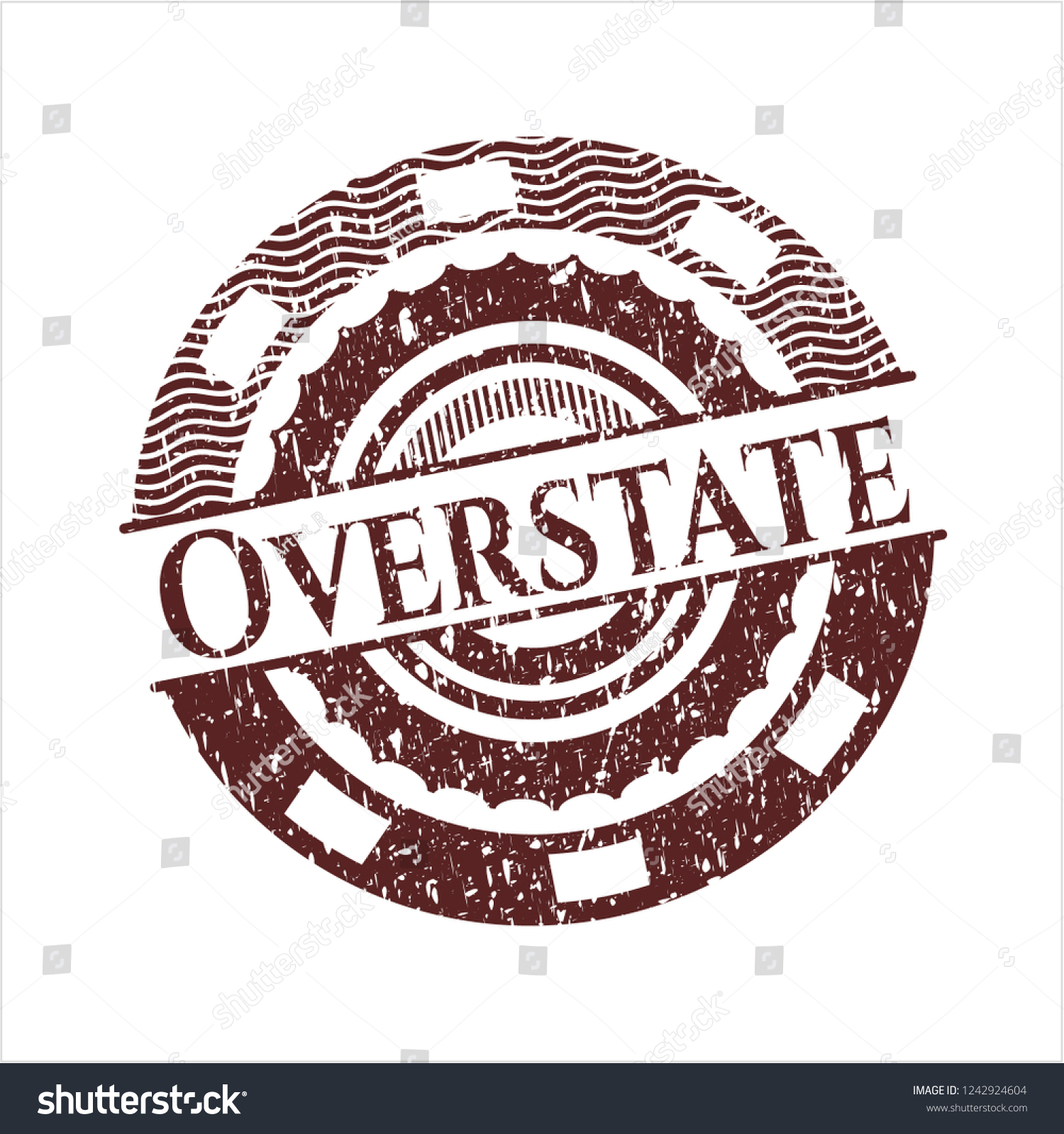 Red Overstate Distress Rubber Grunge Texture   Royalty Free Stock