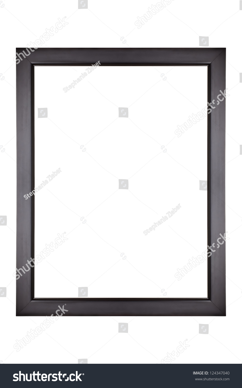 Isolated black picture frame #124347040