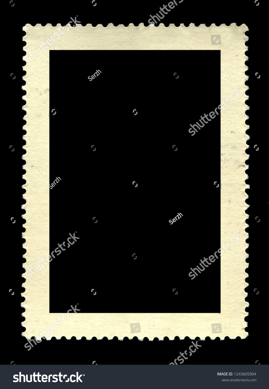 Vintage postage stamp on a black background #1243605904