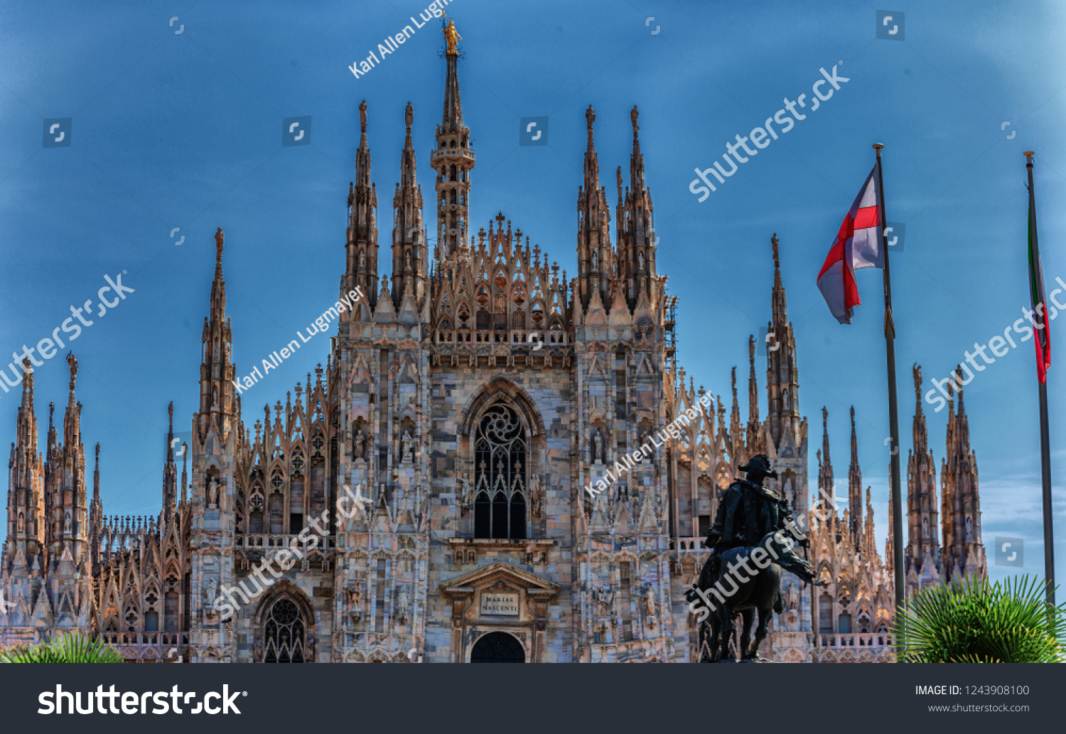 The famous Duomo di Milano and city of Milano, Italy #1243908100